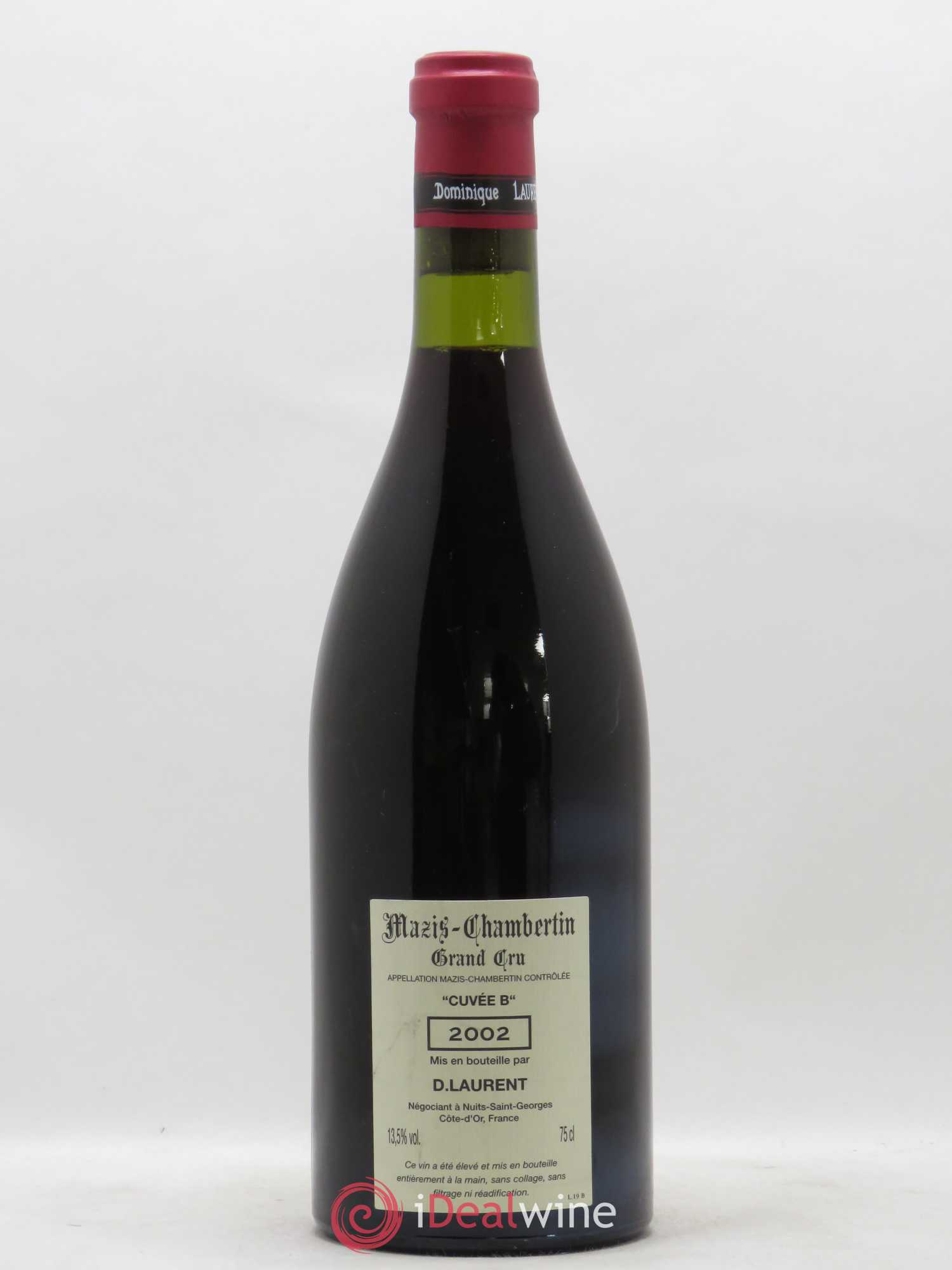 Mazis-Chambertin Grand Cru Dominique Laurent Grande Cuvée Vieilles Vignes cuvée B 2002 - Posten von 1 Flasche - 1