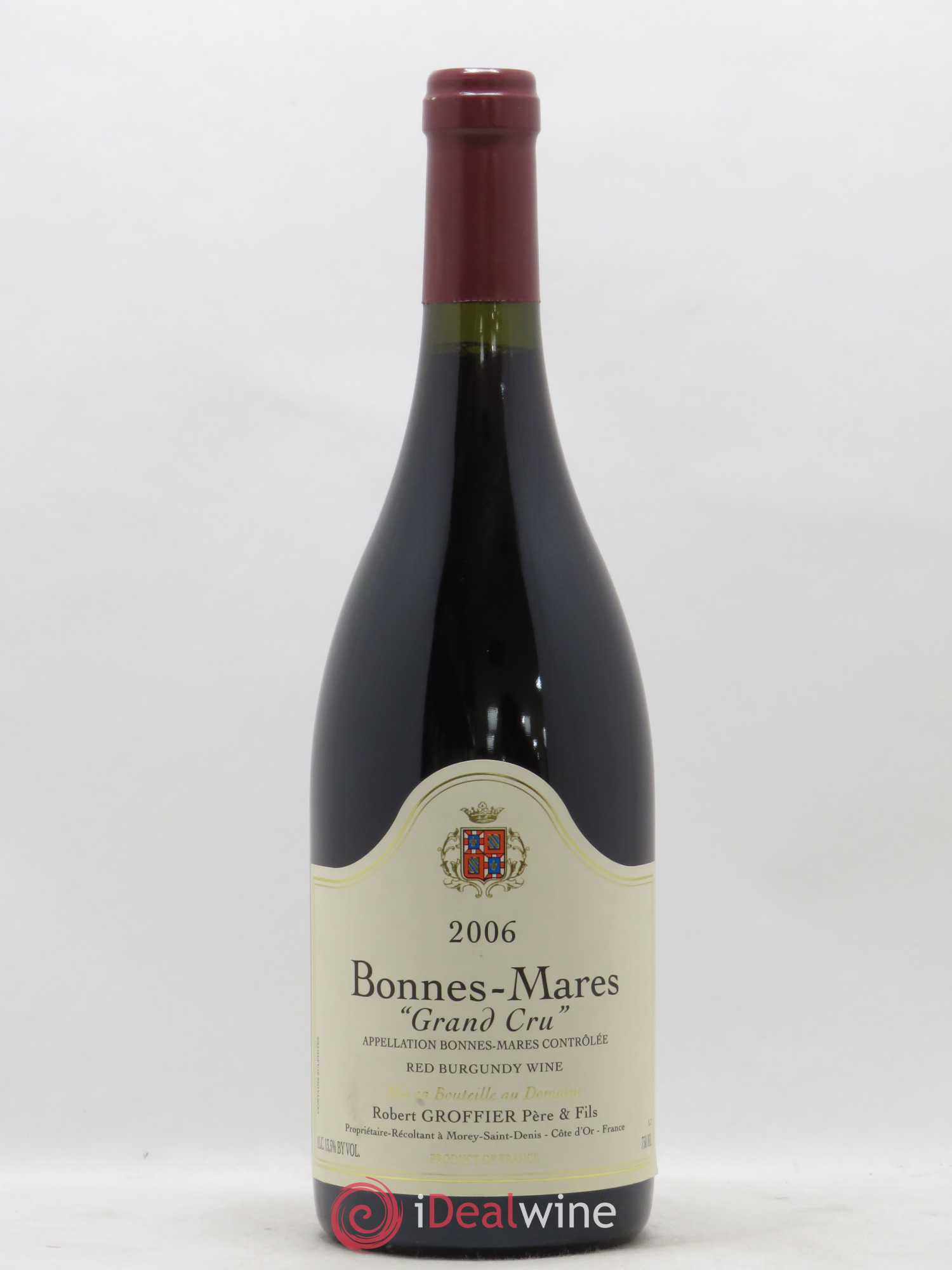 Bonnes-Mares Grand Cru Robert Groffier Père & Fils (Domaine) 2006 - Lot de 1 bouteille - 0