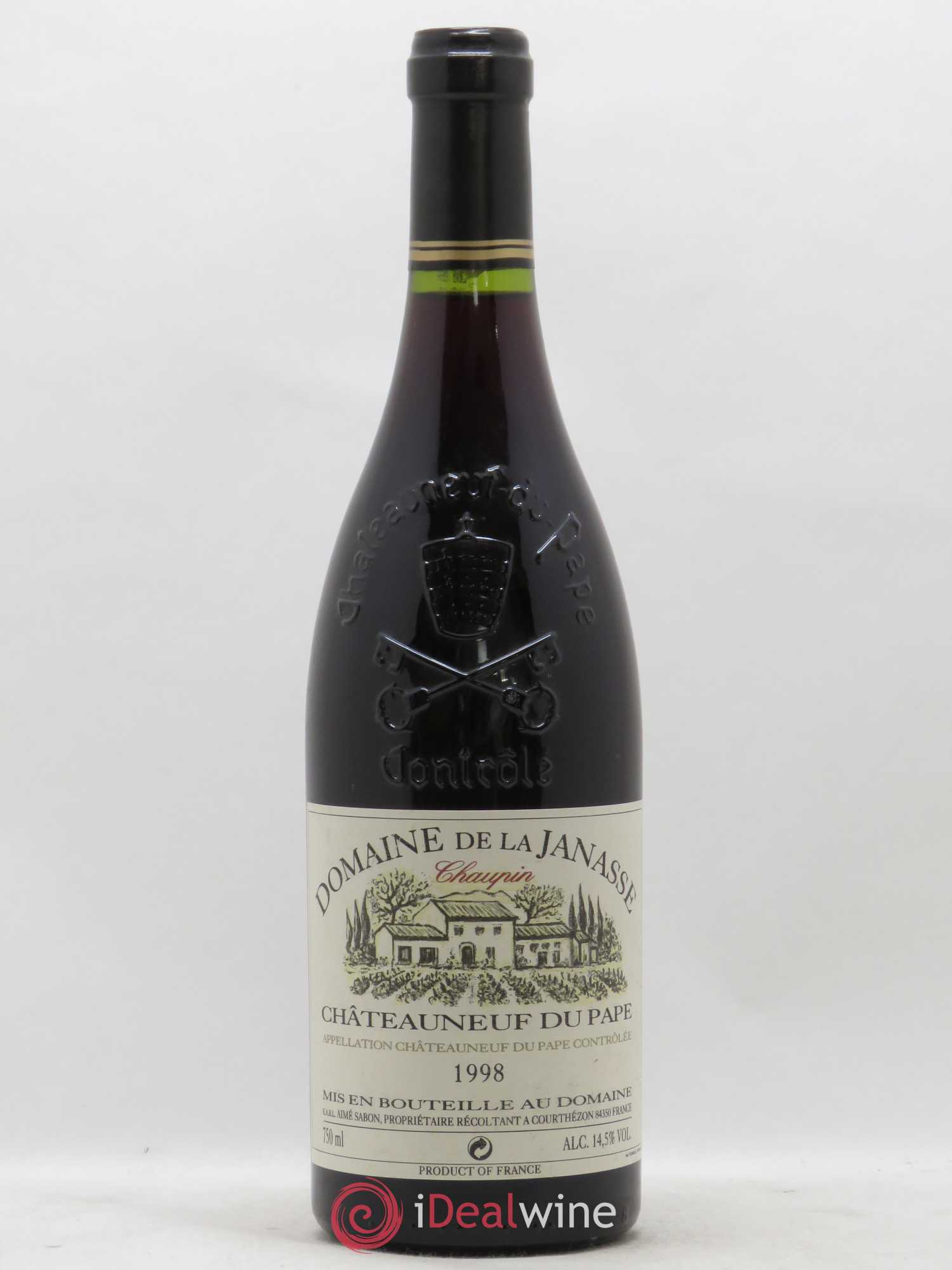 Châteauneuf-du-Pape Cuvée Chaupin La Janasse (Domaine de) 1998 - Lot de 1 bouteille - 0
