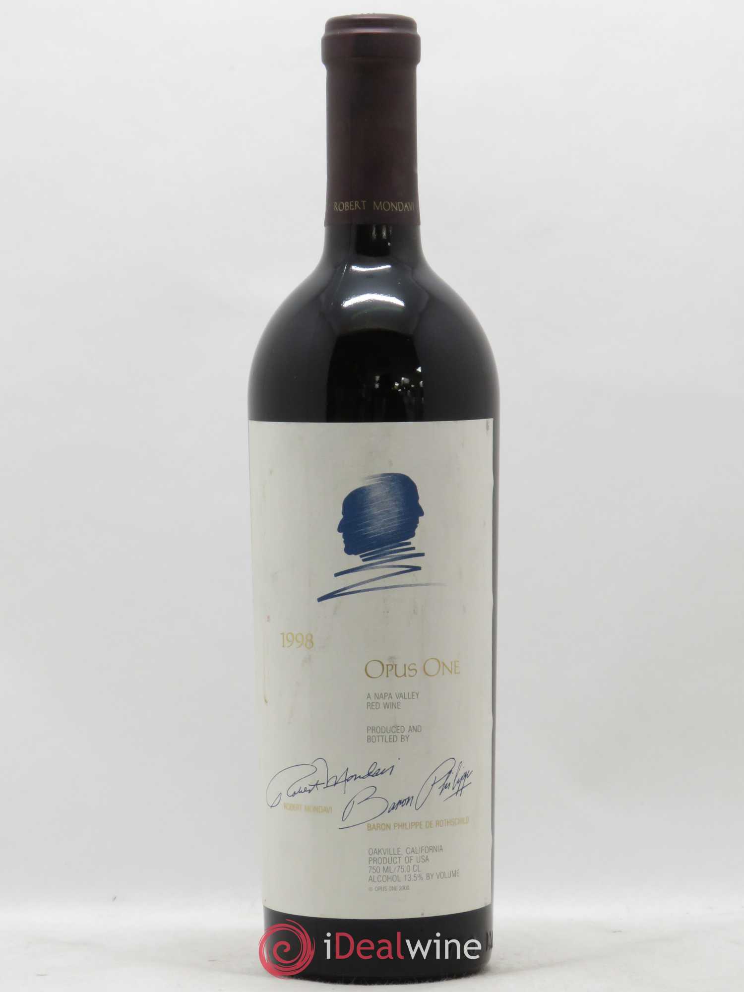 Napa Valley Opus One Robert Mondavi 1998 - Lot de 1 bouteille - 0