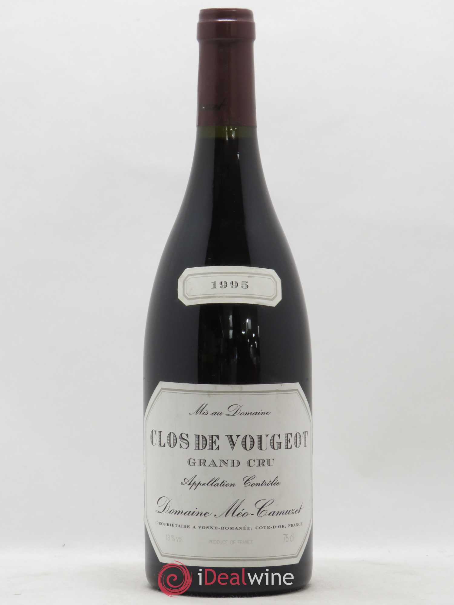 Clos de Vougeot Grand Cru Méo-Camuzet (Domaine) 1995 - Lot de 1 bouteille - 0