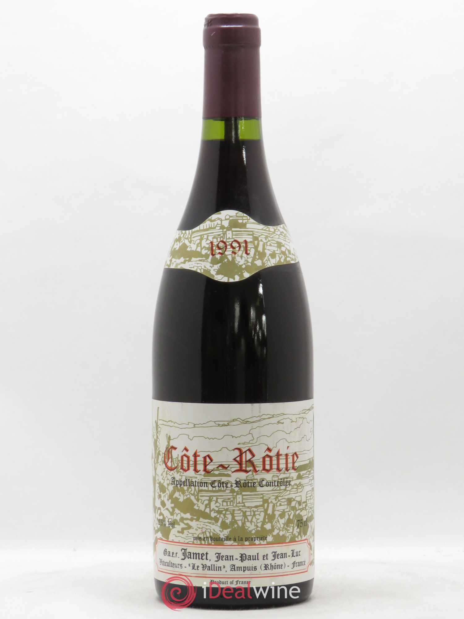 Côte-Rôtie Jamet (Domaine) 1991 - Lot de 1 bouteille - 0
