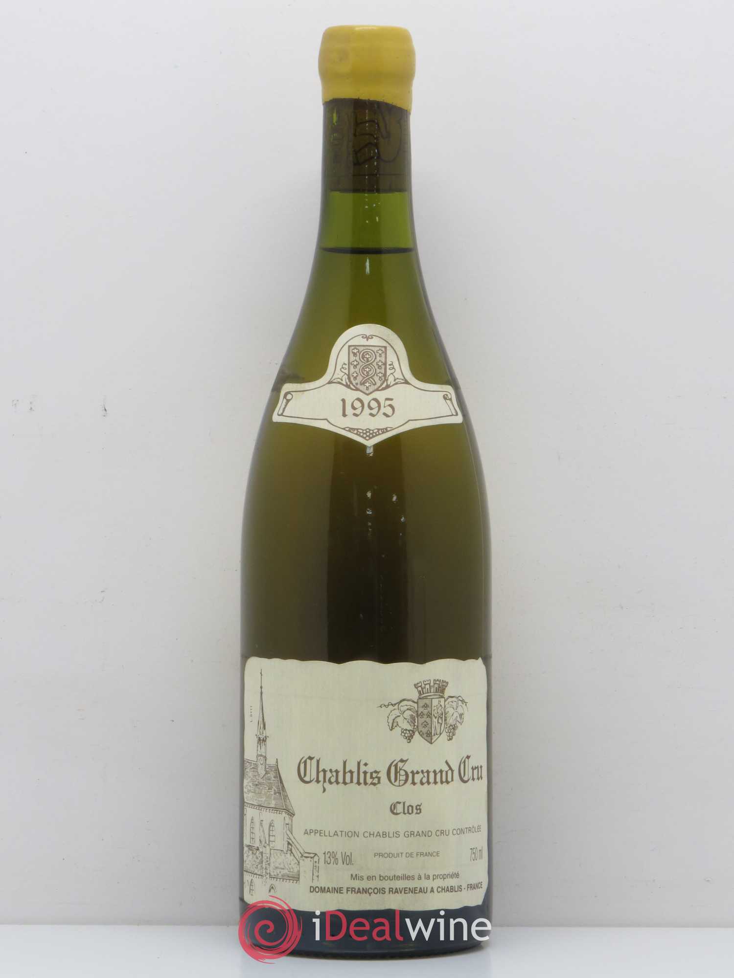 Chablis Grand Cru Clos Raveneau (Domaine) 1995 - Lot de 1 bouteille - 0