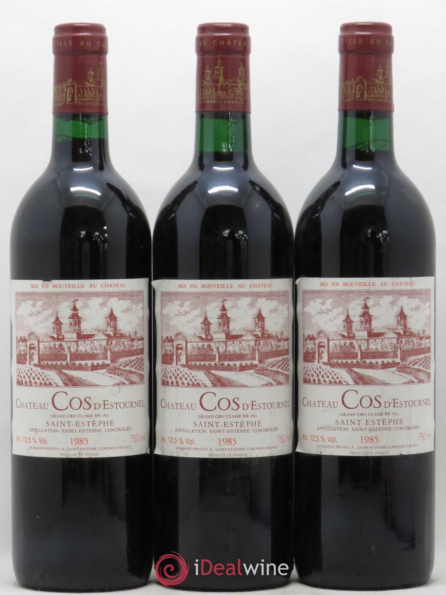 Cos d'Estournel 2ème Grand Cru Classé 1985 - Lot de 3 bouteilles - 0