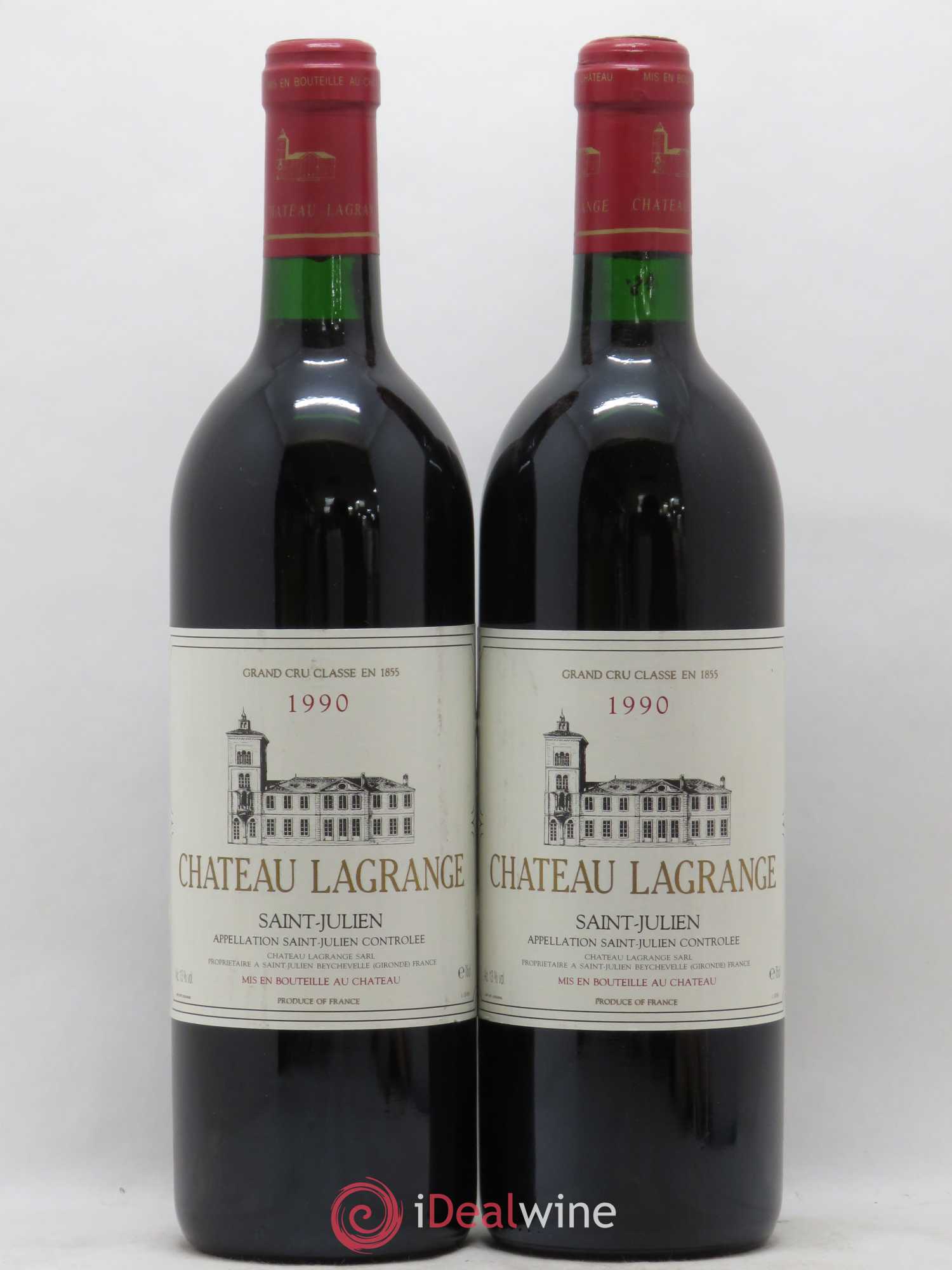 Château Lagrange 3ème Grand Cru Classé 1990 - Lot de 2 bouteilles - 0