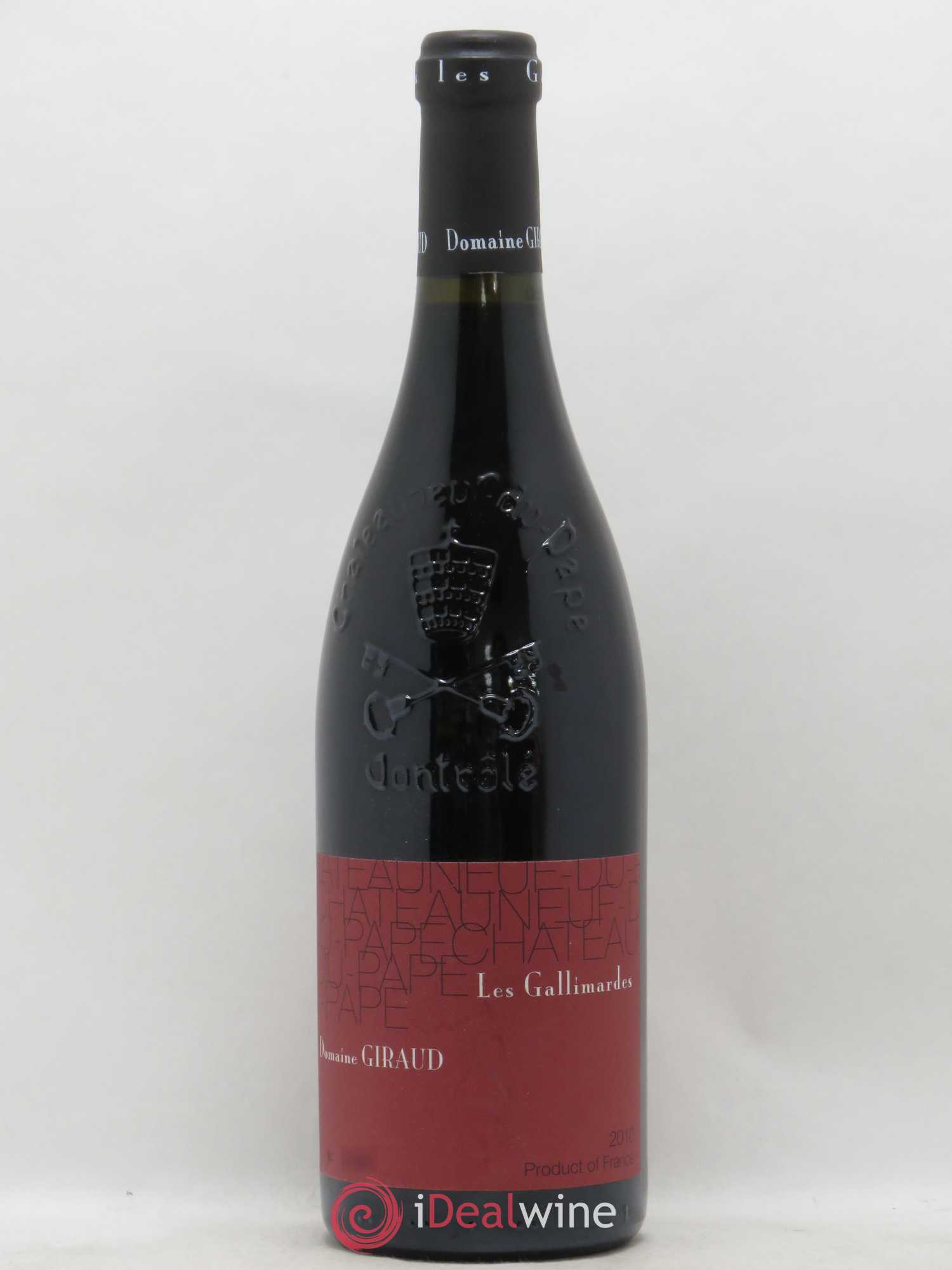 Châteauneuf-du-Pape Les Gallimardes Giraud (Domaine) 2010 - Lot de 1 bouteille - 0