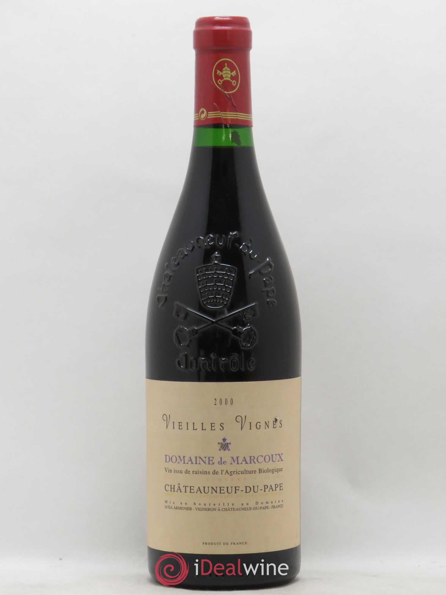 Châteauneuf-du-Pape Vieilles Vignes Marcoux (Domaine de) 2000 - Lot de 1 bouteille - 0