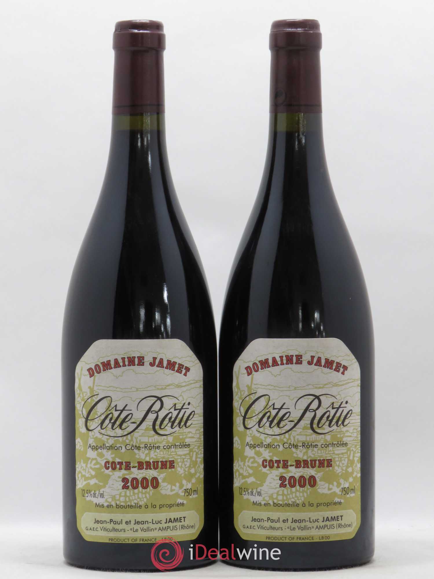 Côte-Rôtie Côte Brune Jamet (Domaine) 2000 - Lot de 2 bouteilles - 0