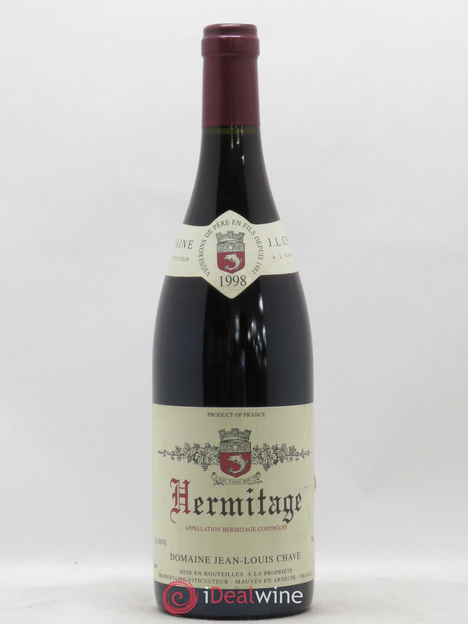 Hermitage Jean-Louis Chave 1998 - Lot de 1 bouteille - 0