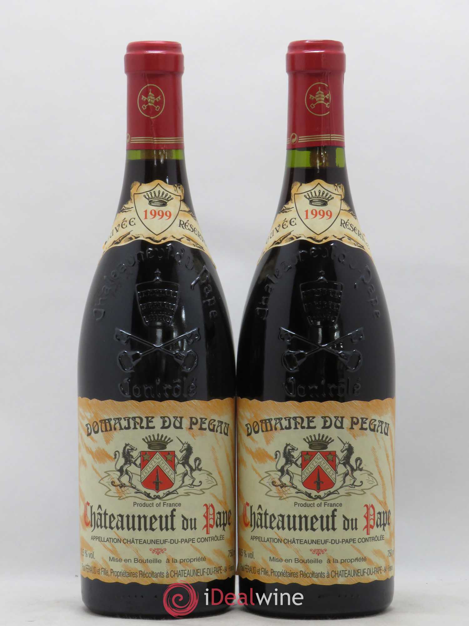 Châteauneuf-du-Pape Domaine du Pégau Cuvée Réservée Paul et Laurence Féraud 1999 - Lot de 2 bouteilles - 0