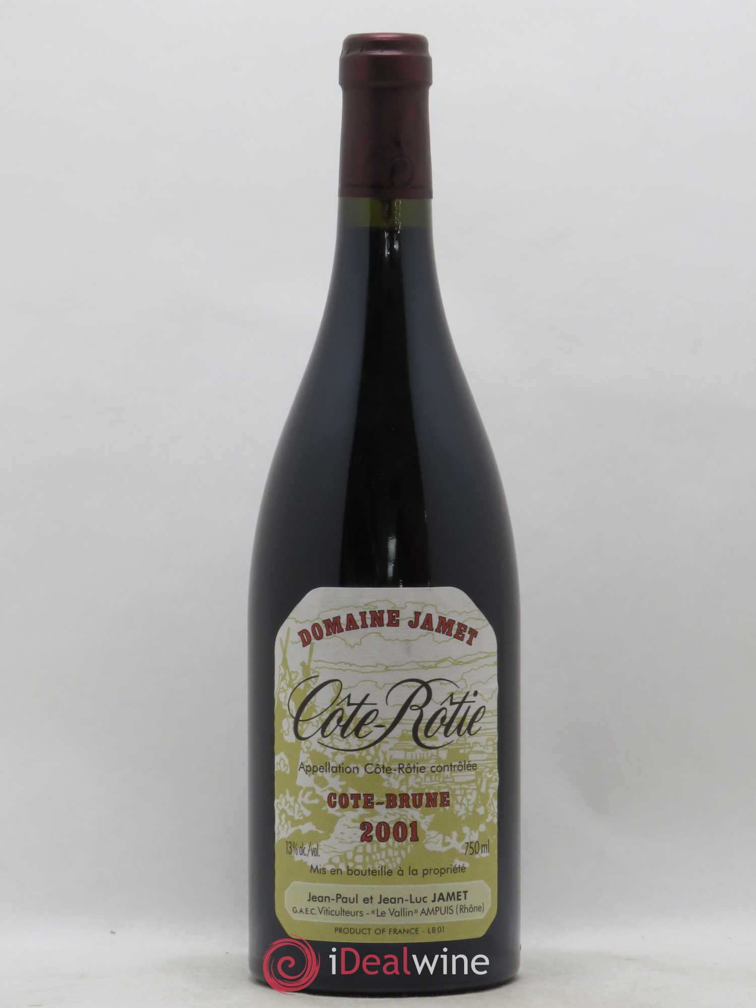 Côte-Rôtie Côte Brune Jamet (Domaine) 2001 - Lot de 1 bouteille - 0