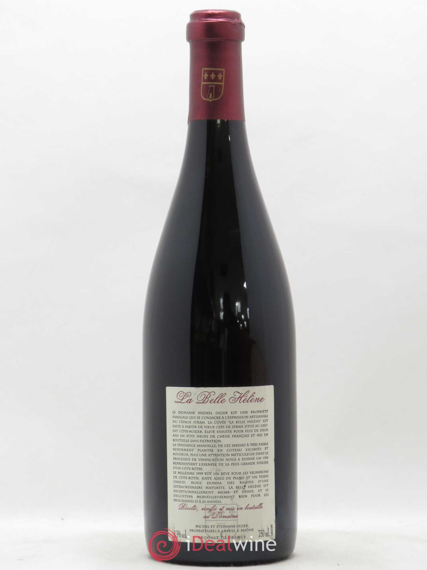 Côte-Rôtie La Belle Hélène Stéphane Ogier 1999 - Lot de 1 bouteille - 1