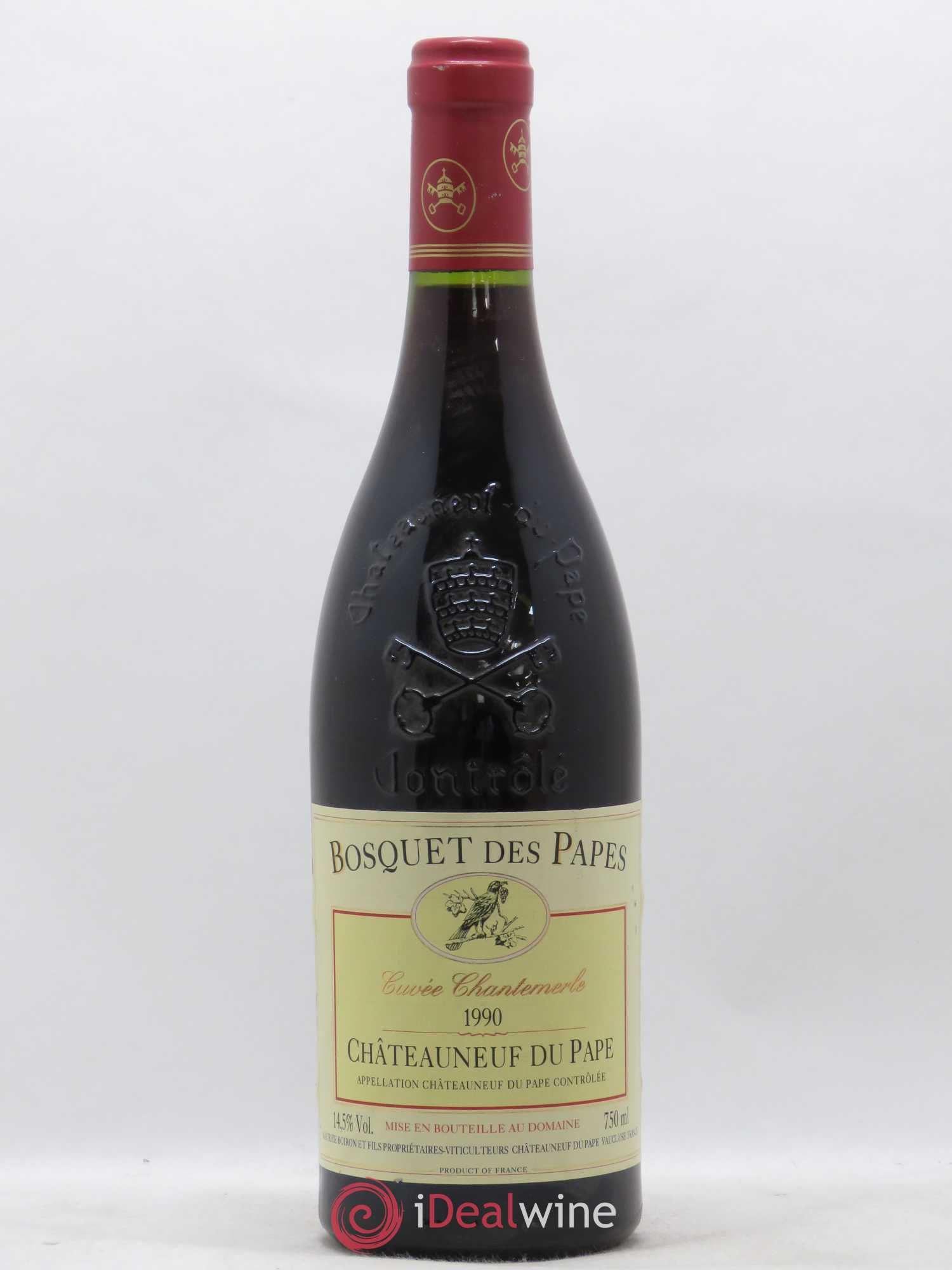 Châteauneuf-du-Pape cuvée chantemerle Bosquet des Papes 1990 - Posten von 1 Flasche - 0