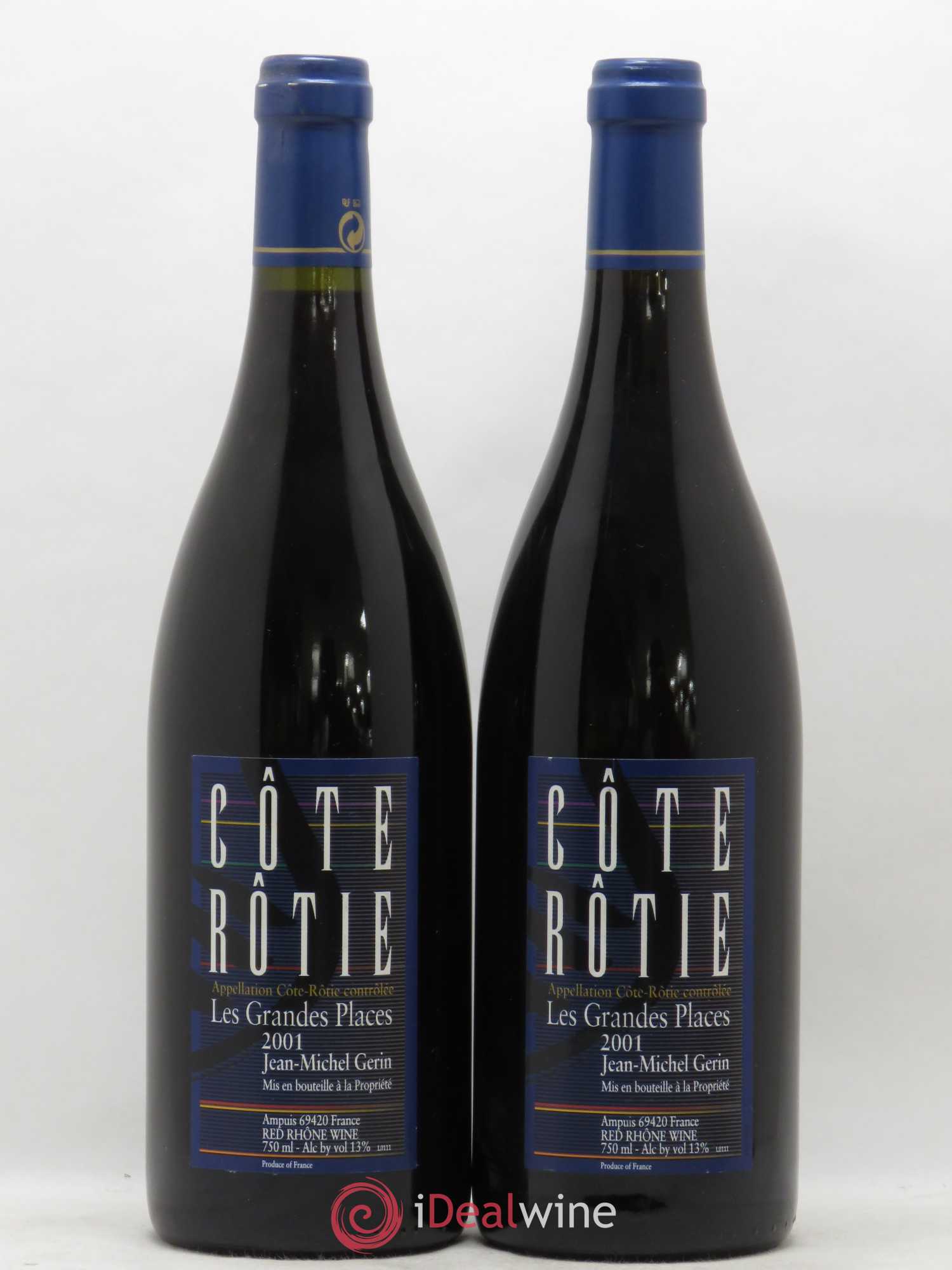 Côte-Rôtie Les Grandes Places Jean-Michel Gerin 2001 - Lot de 2 bouteilles - 0