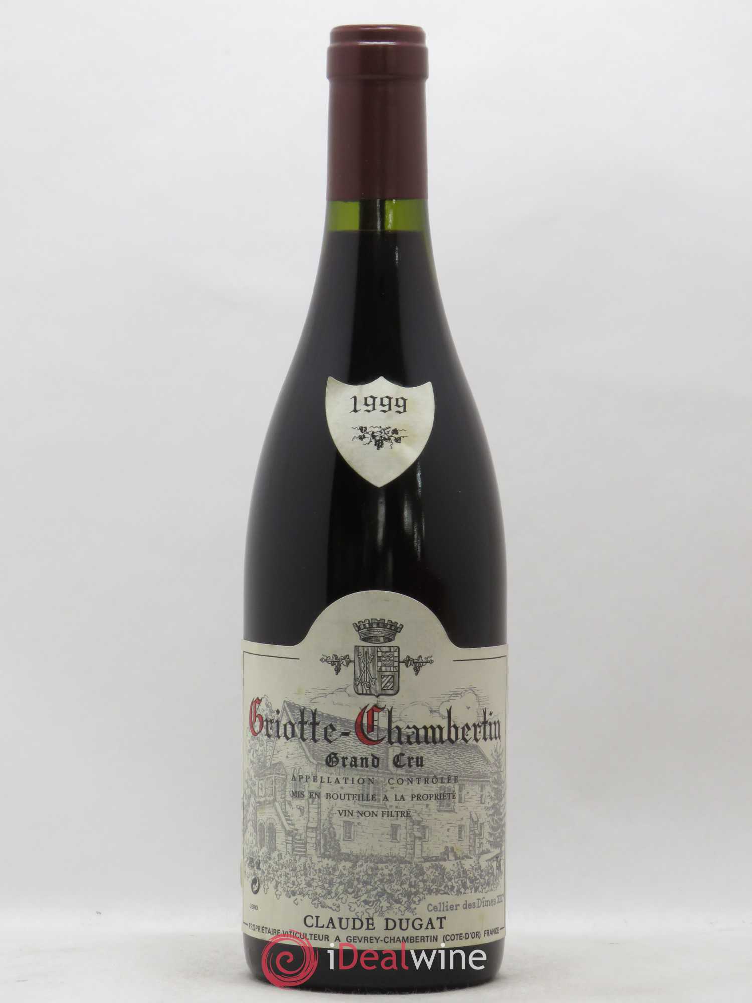 Griotte-Chambertin Grand Cru Claude Dugat 1999 - Lot de 1 bouteille - 0