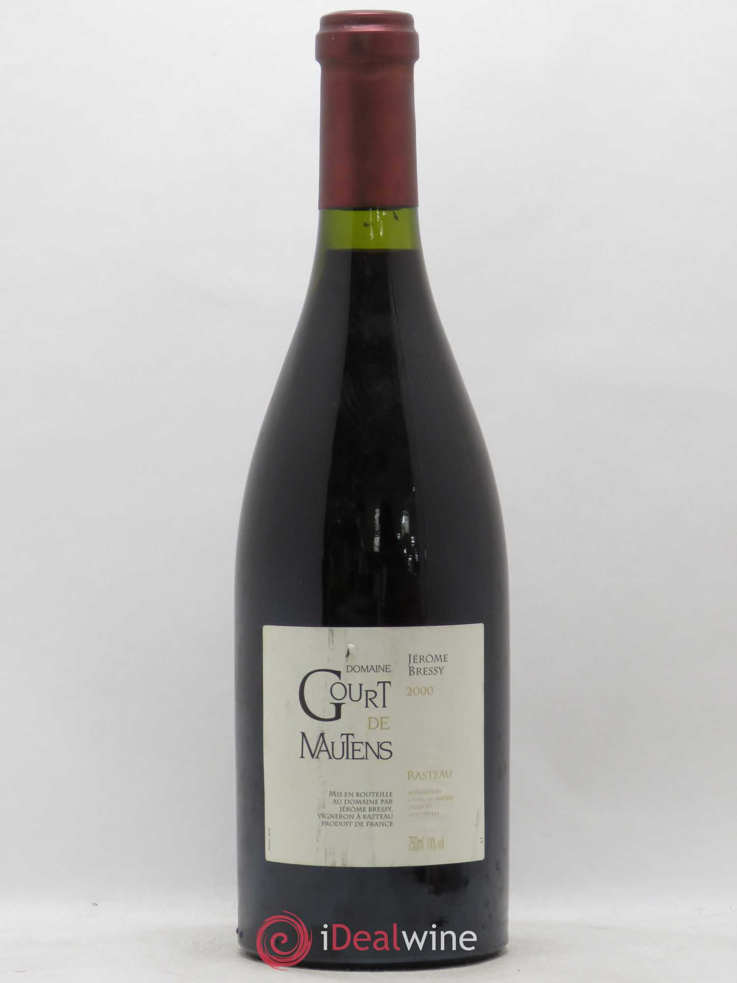 Rasteau Domaine Gourt de Mautens - Jérôme Bressy 2000 - Lot de 1 bouteille - 0