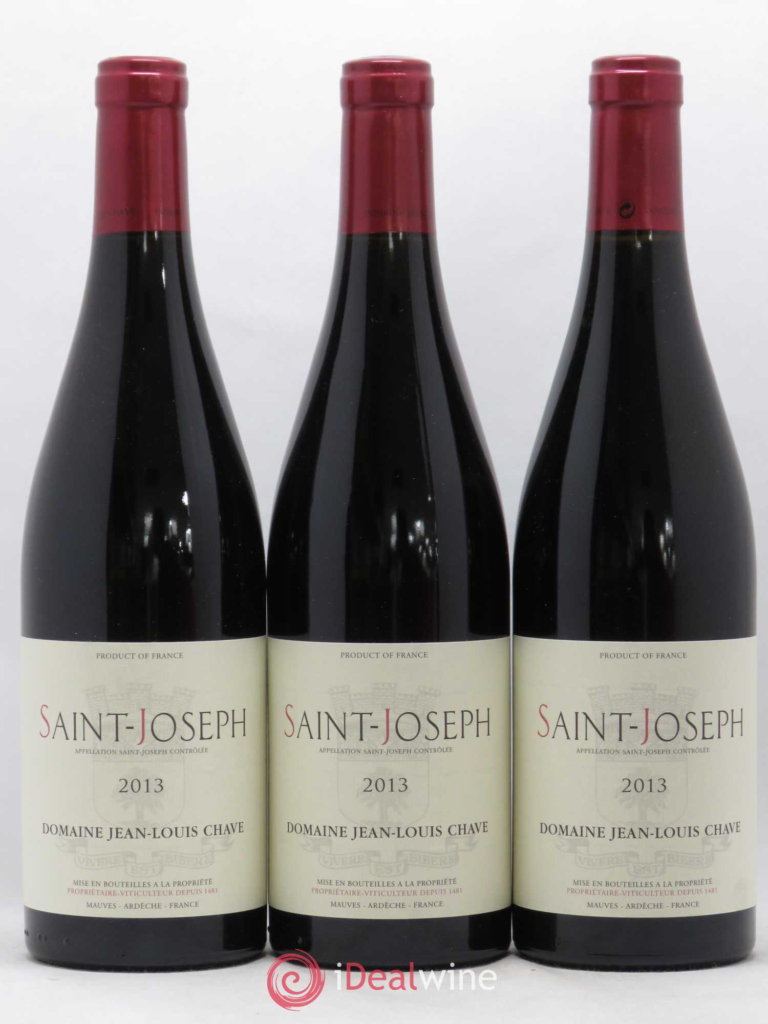 Saint-Joseph Jean-Louis Chave 2013 - Lot de 3 bouteilles - 0