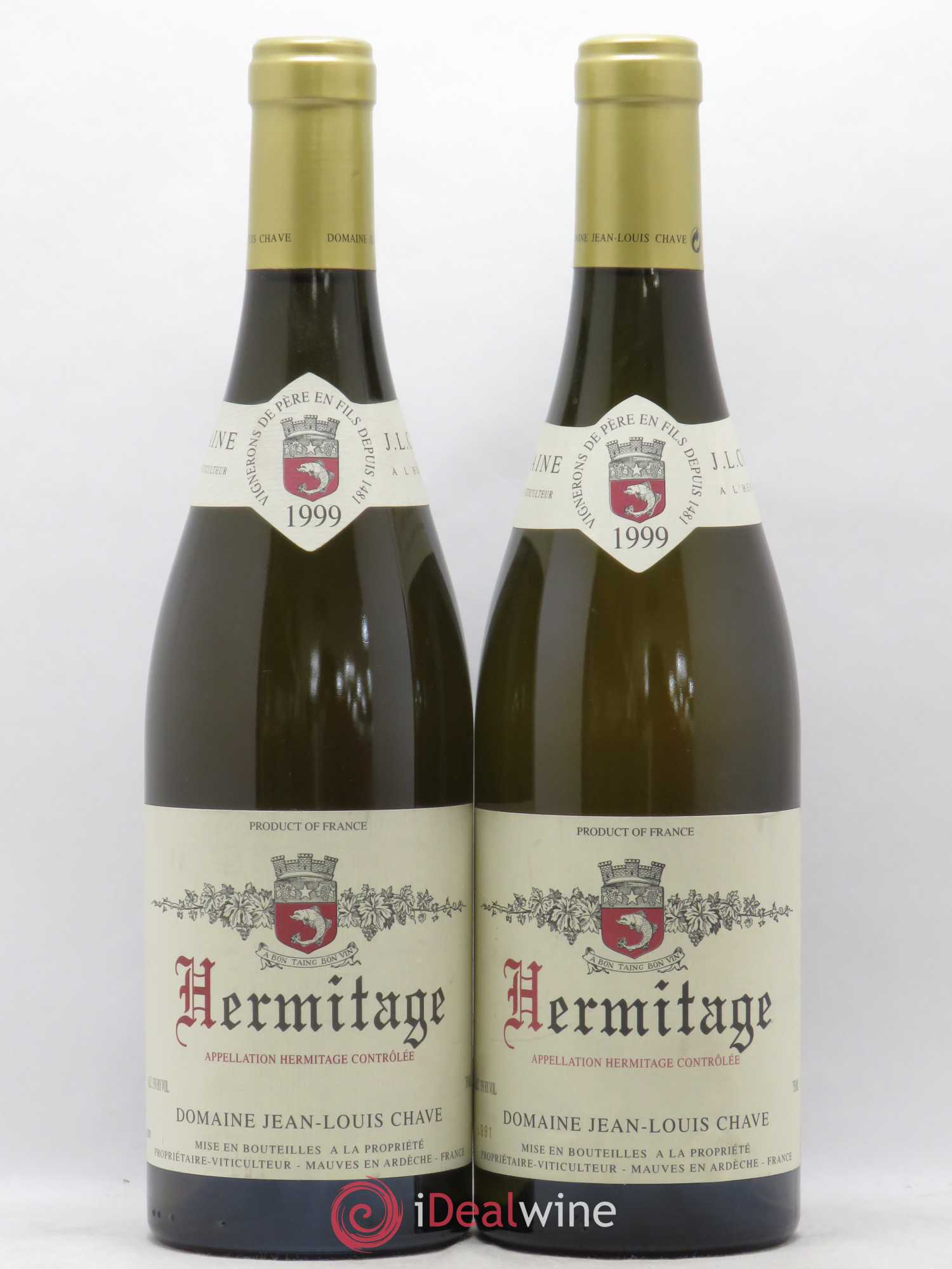 Hermitage Jean-Louis Chave 1999 - Lot de 2 bouteilles - 0