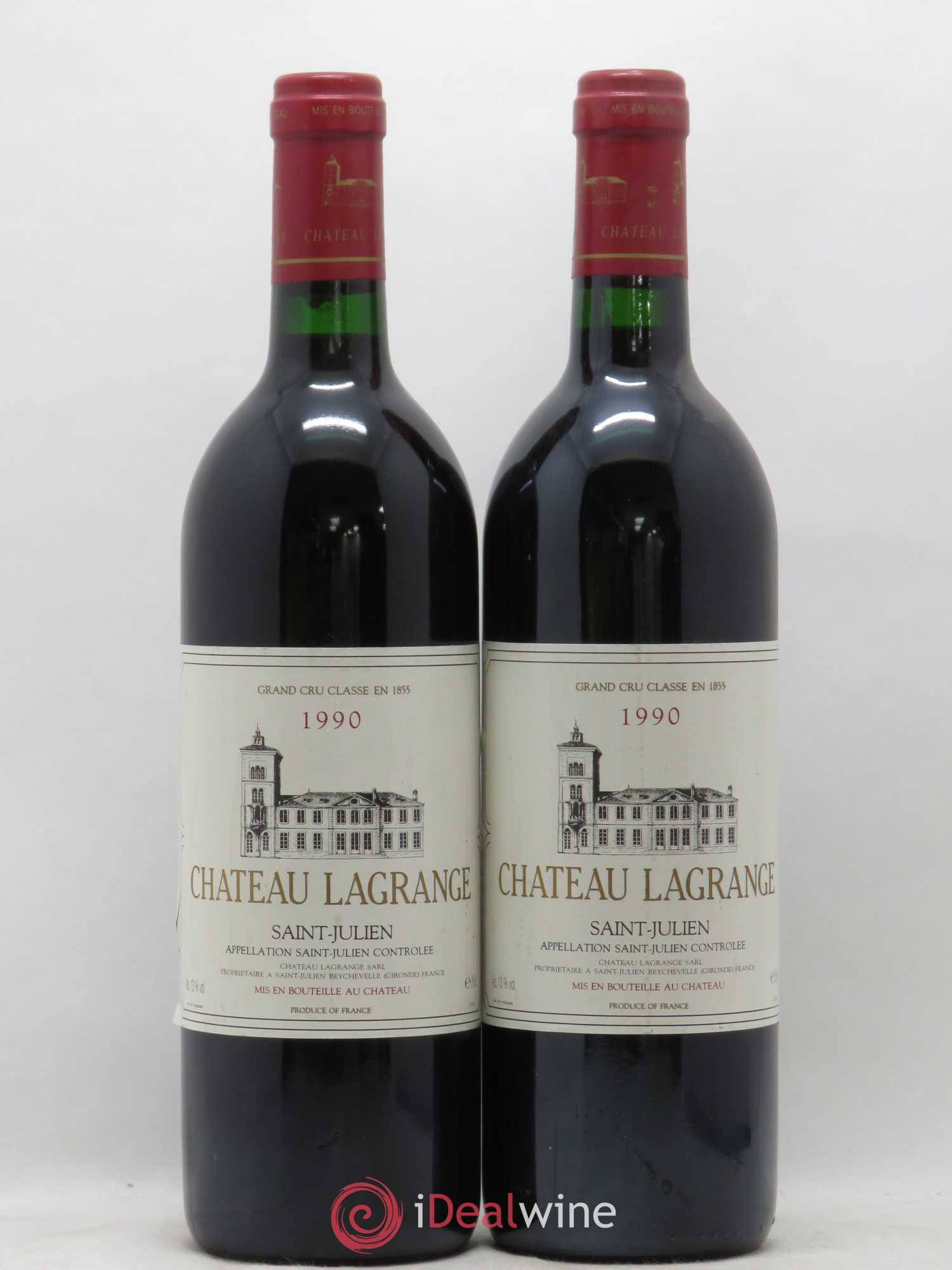 Château Lagrange 3ème Grand Cru Classé 1990 - Lot de 2 bouteilles - 0