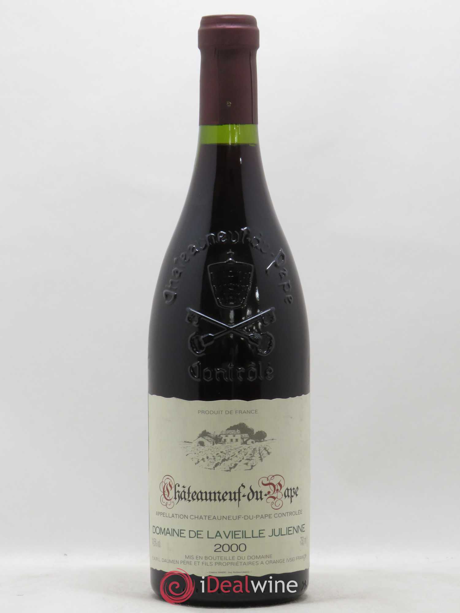 Châteauneuf-du-Pape Vieille Julienne (Domaine de la) Jean-Paul Daumen 2000 - Lot de 1 bouteille - 0