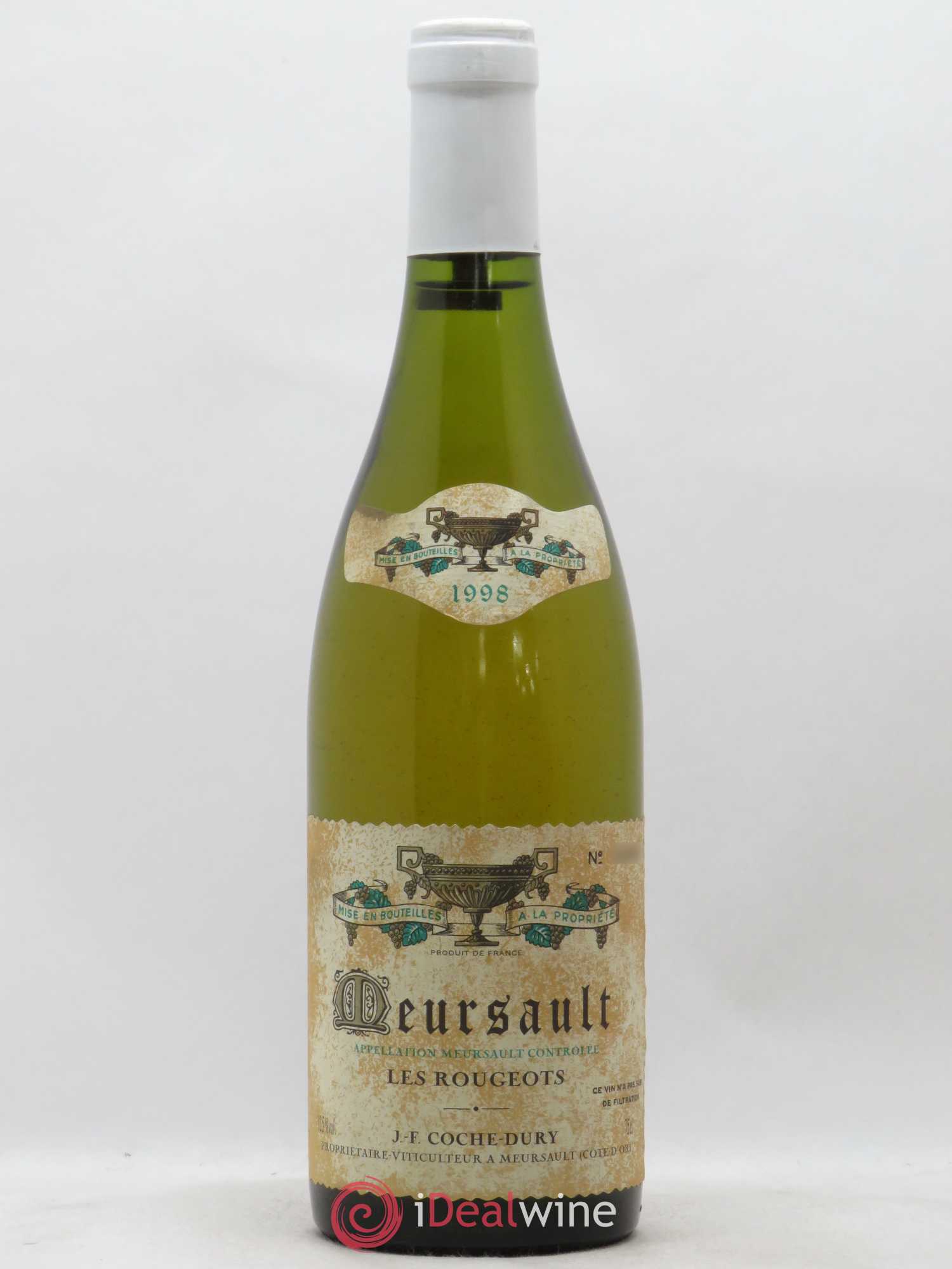 Meursault Les Rougeots Coche Dury (Domaine) 1998 - Lot de 1 bouteille - 0