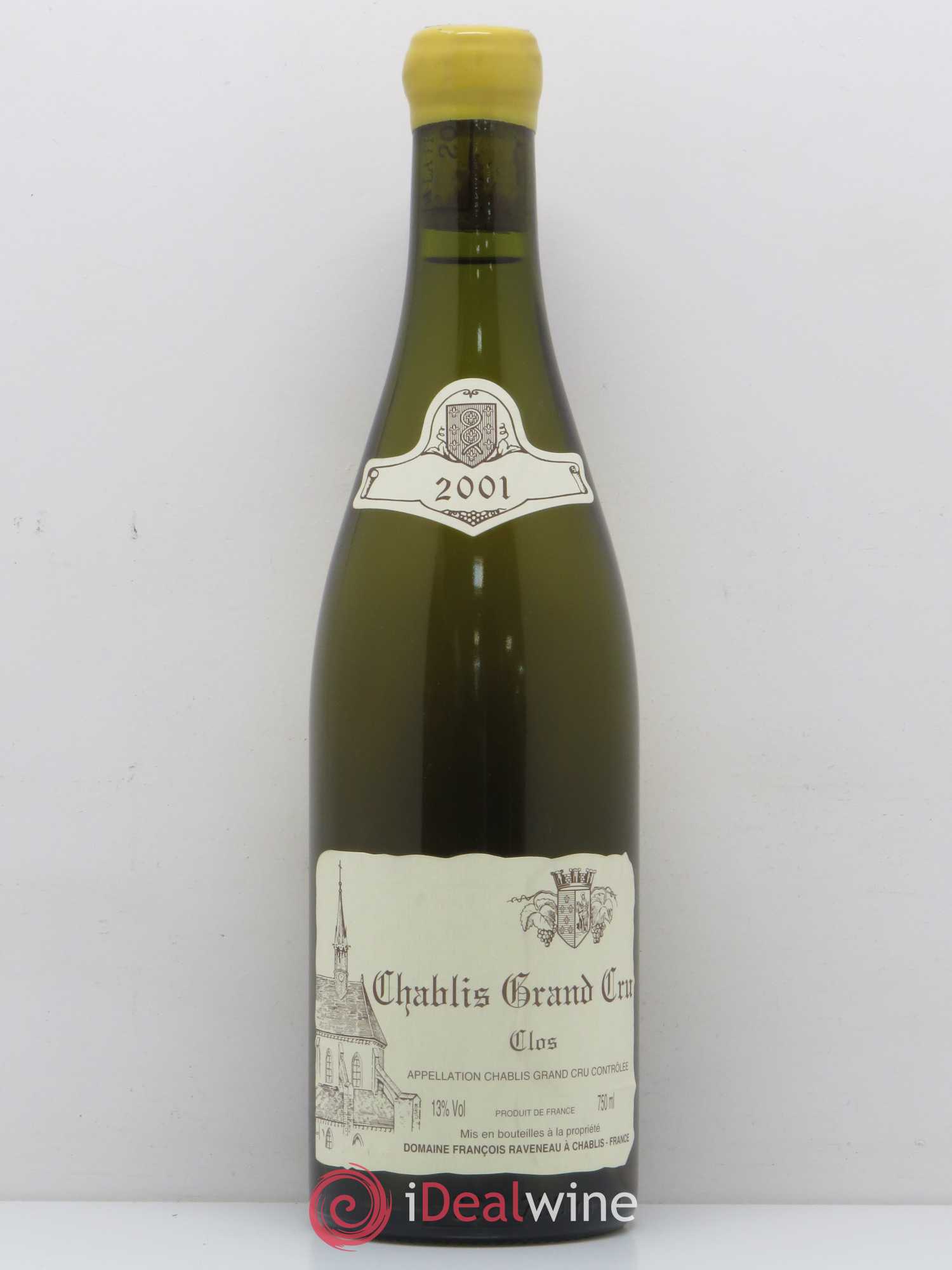 Chablis Grand Cru Clos Raveneau (Domaine) 2001 - Lot de 1 bouteille - 0