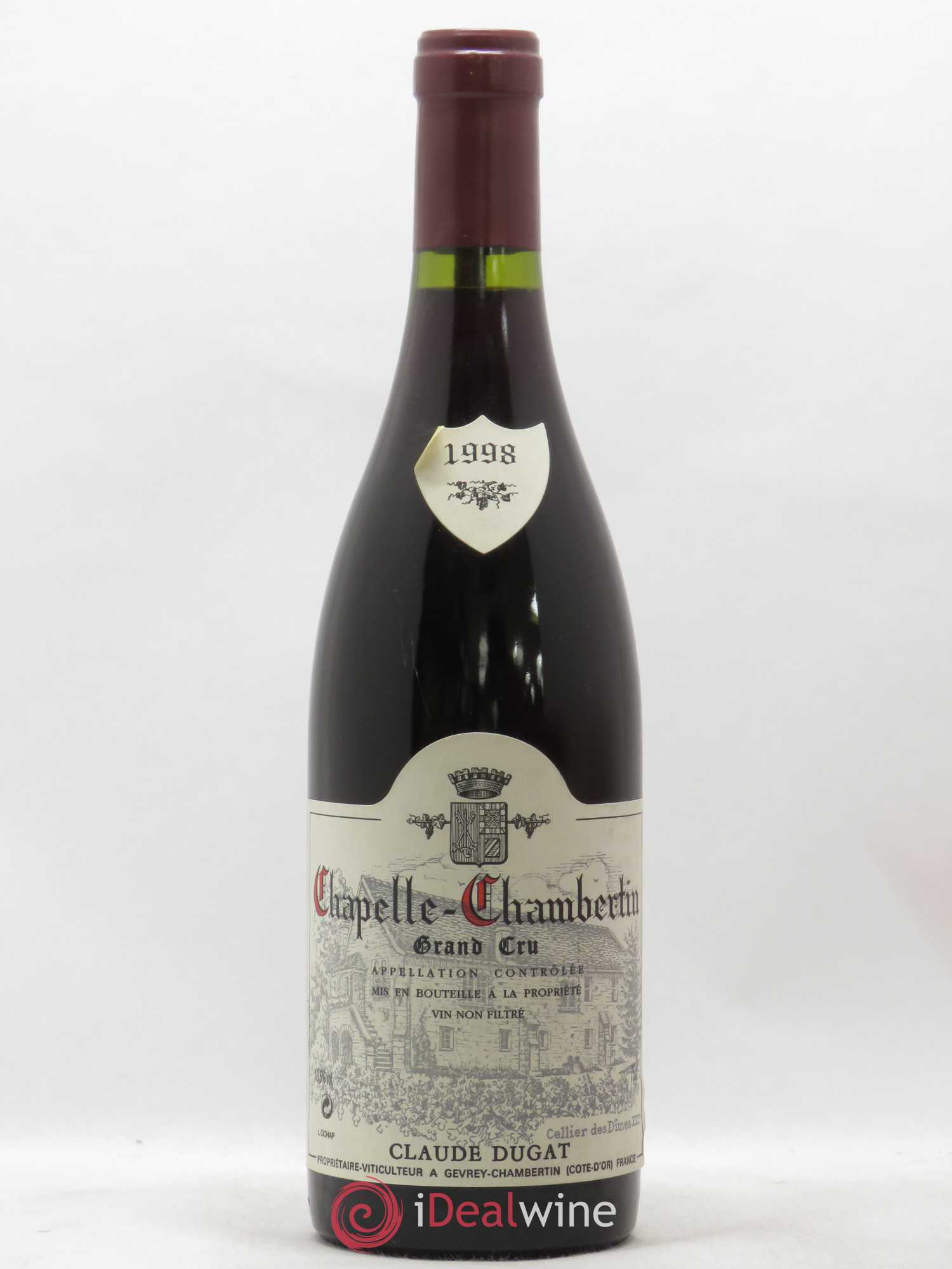 Chapelle-Chambertin Grand Cru Claude Dugat 1998 - Lot de 1 bouteille - 0