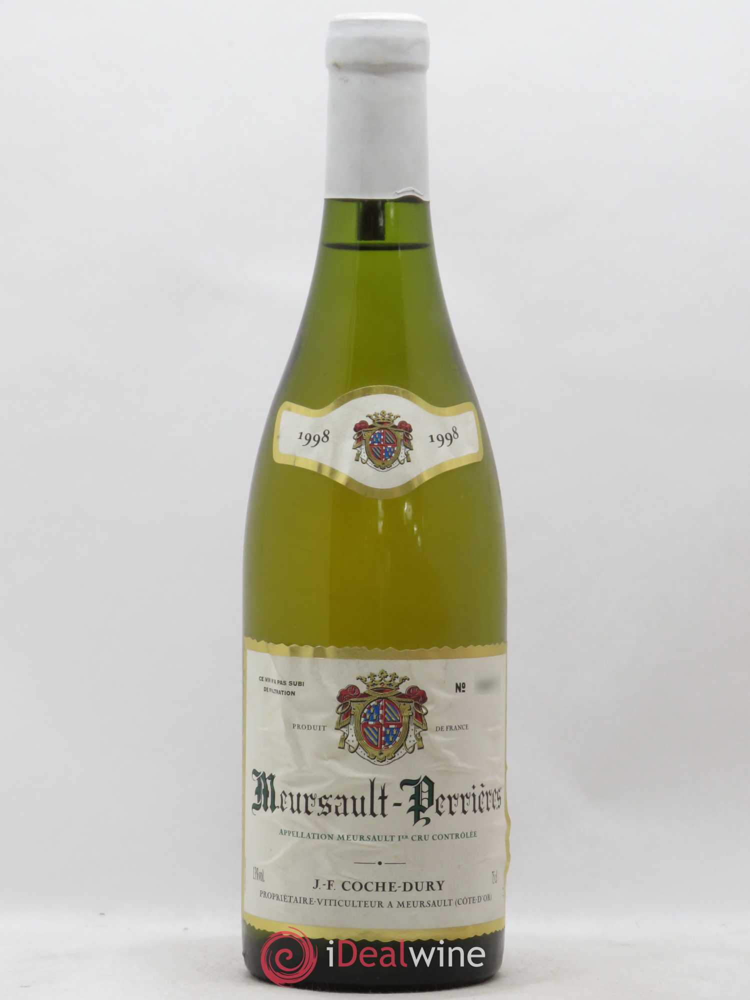 Meursault 1er Cru Perrières Coche Dury (Domaine) 1998 - Lot de 1 bouteille - 0