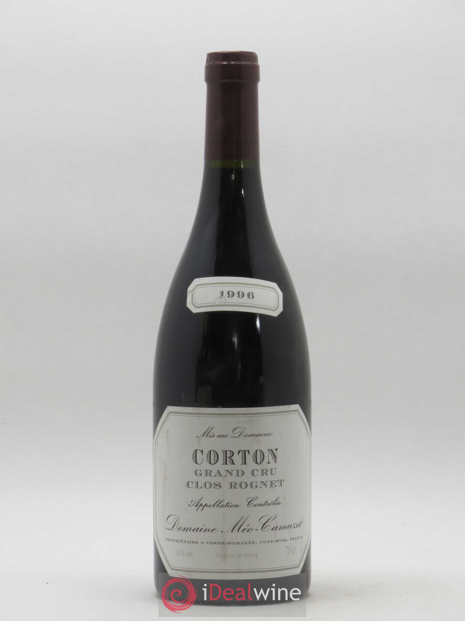 Corton Grand Cru Clos Rognet Méo-Camuzet (Domaine) 1996 - Lot de 1 bouteille - 0