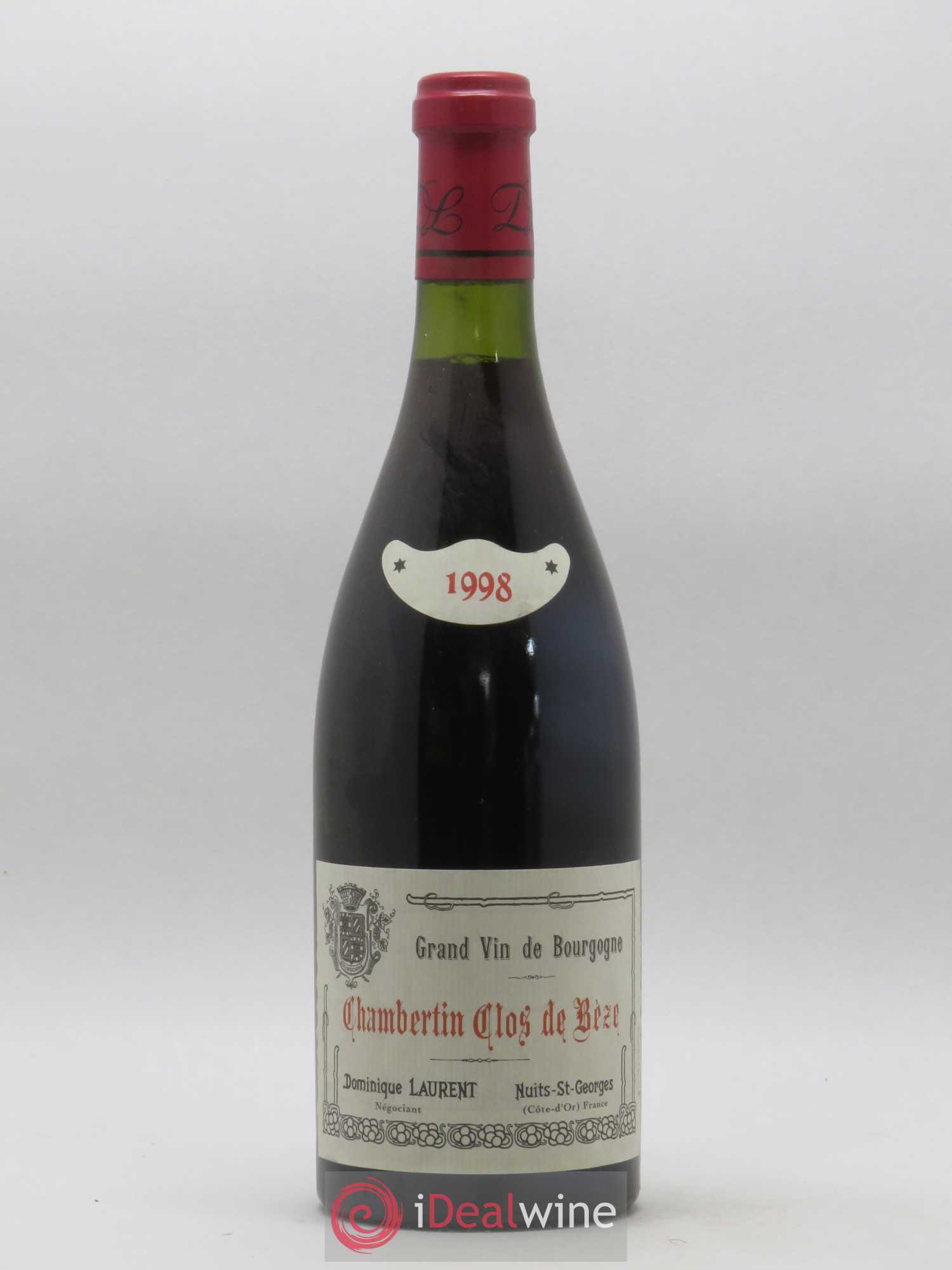 Chambertin Clos de Bèze Grand Cru Grande cuvée Vieilles vignes Dominique Laurent 1998 - Lot de 1 bouteille - 0