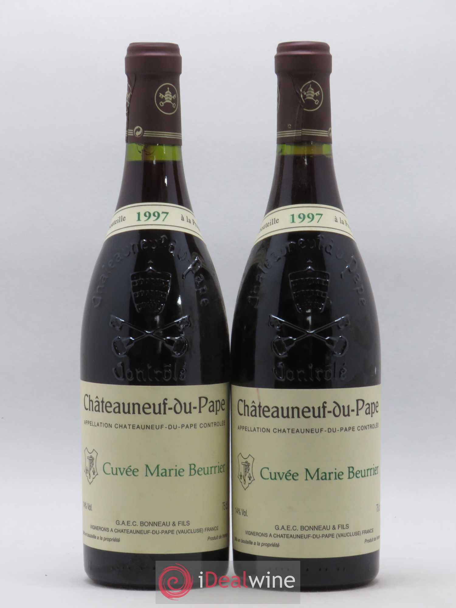 Châteauneuf-du-Pape Marie Beurrier Henri Bonneau & Fils 1997 - Lot de 2 bouteilles - 0