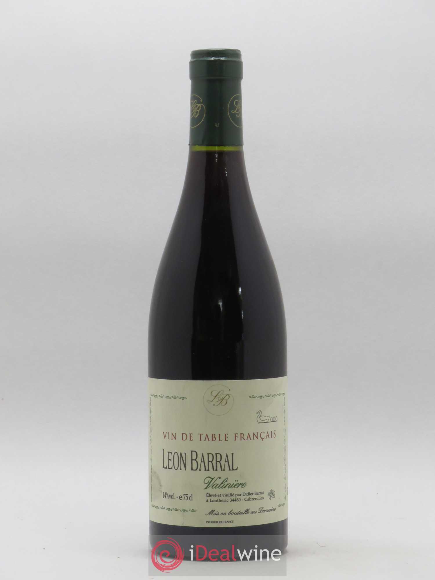 Vin de France Valinière Léon Barral 2000 - Posten von 1 Flasche - 0