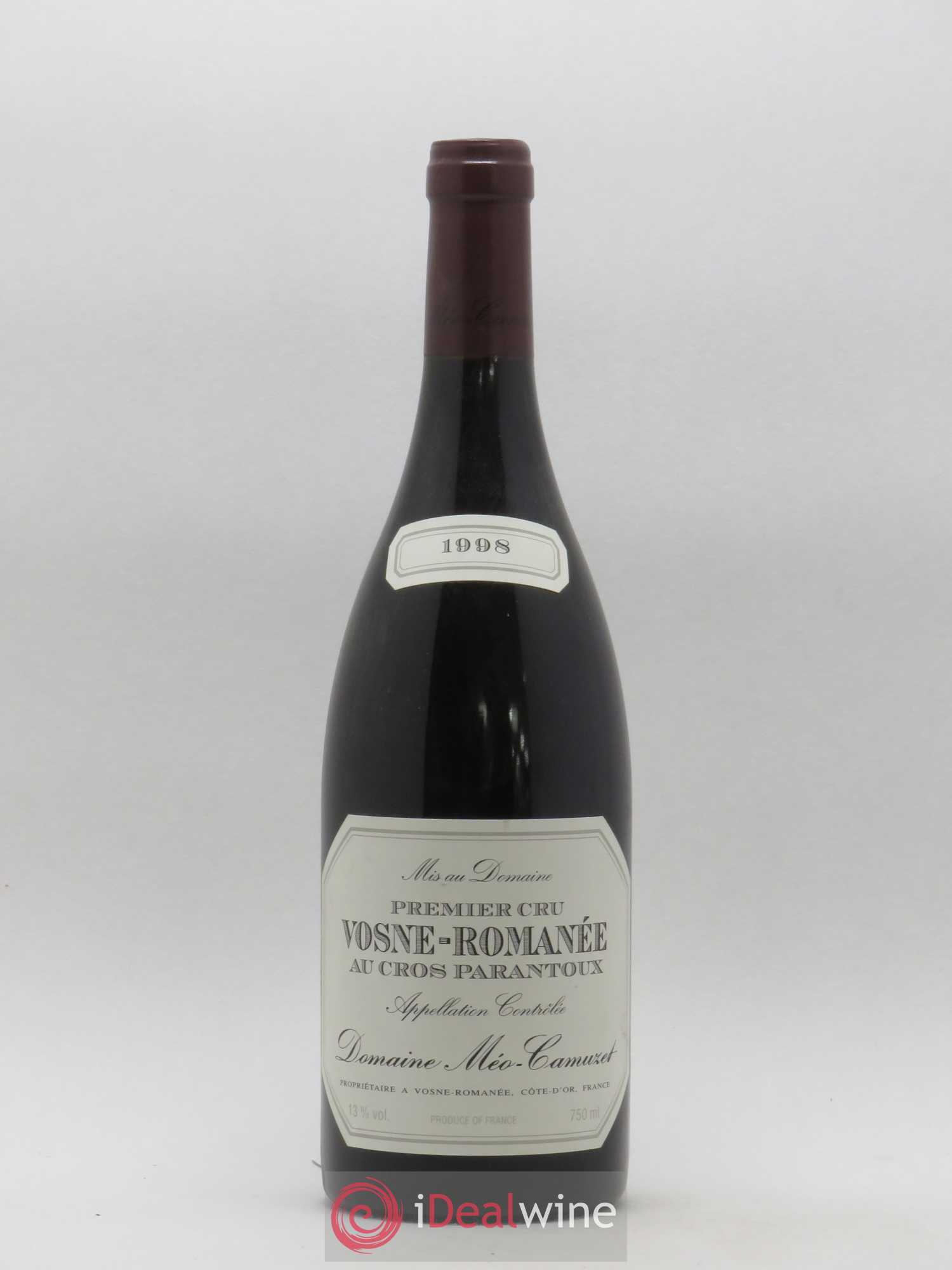 Vosne-Romanée 1er Cru Au Cros Parantoux Méo-Camuzet (Domaine) 1998 - Lot de 1 bouteille - 0