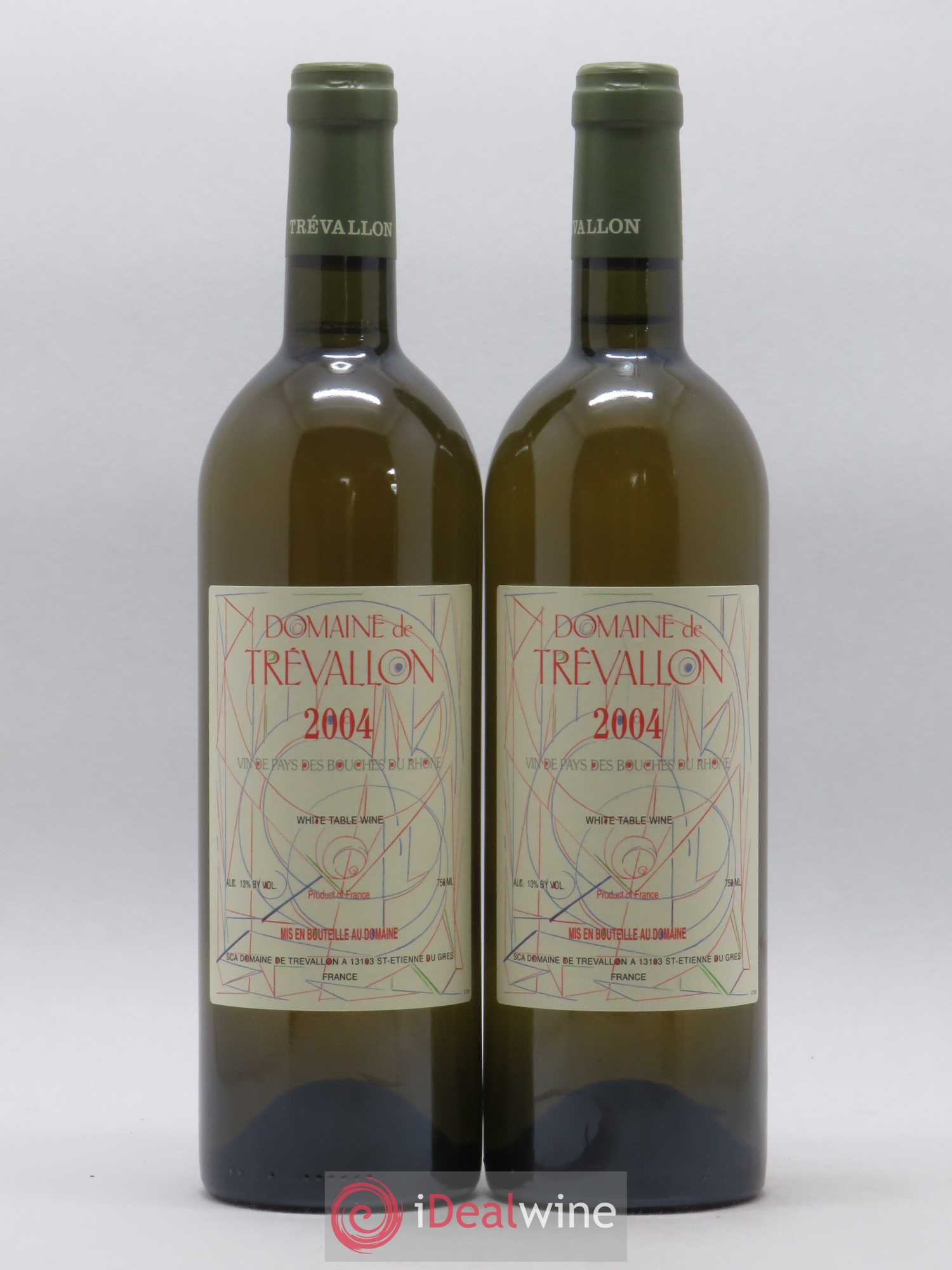 VDP Bouches du Rhône Trévallon (Domaine de) Eloi Dürrbach 2004 - Lot de 2 bouteilles - 0