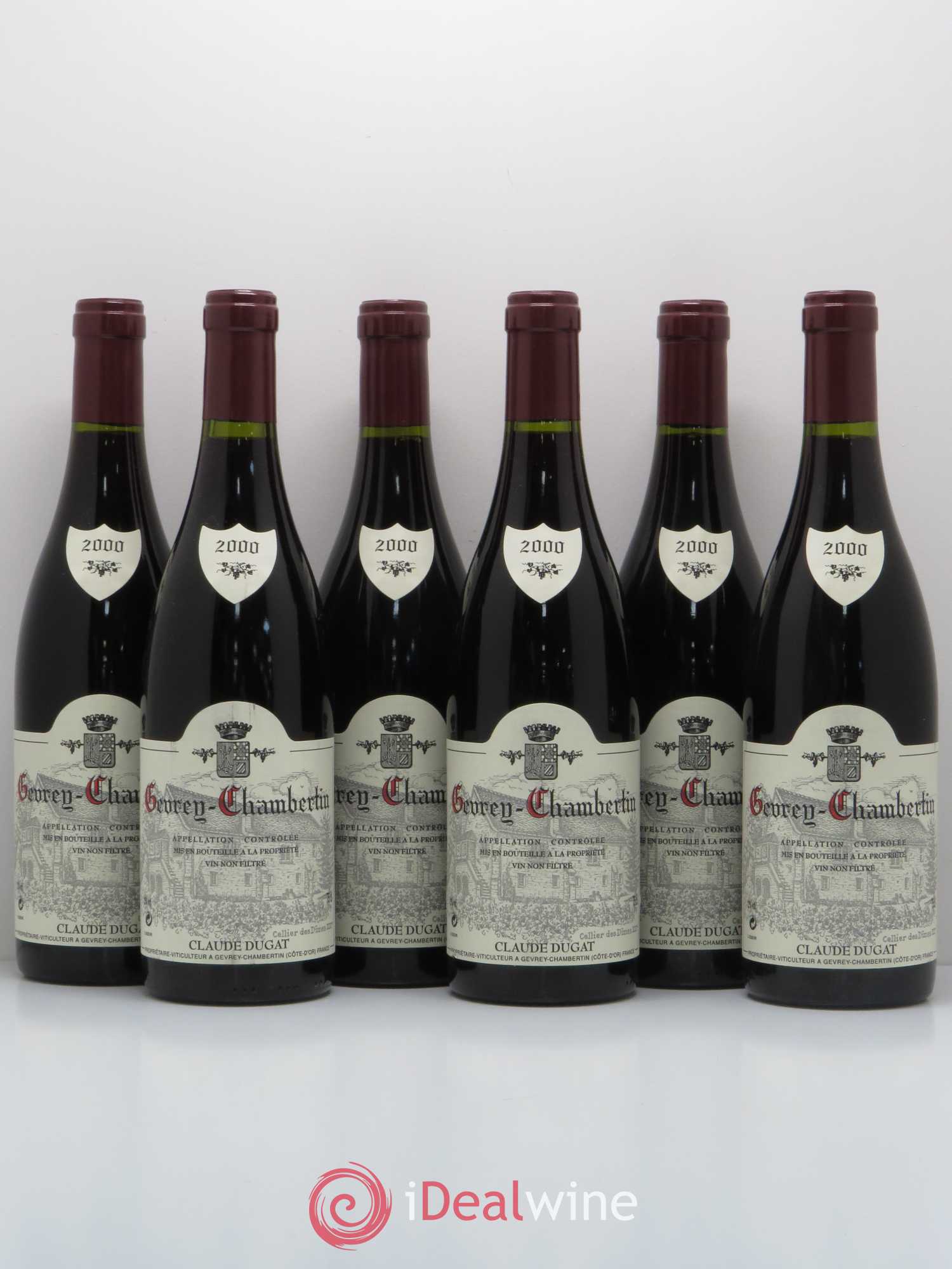 Gevrey-Chambertin Claude Dugat 2000 - Lot de 6 bouteilles - 0