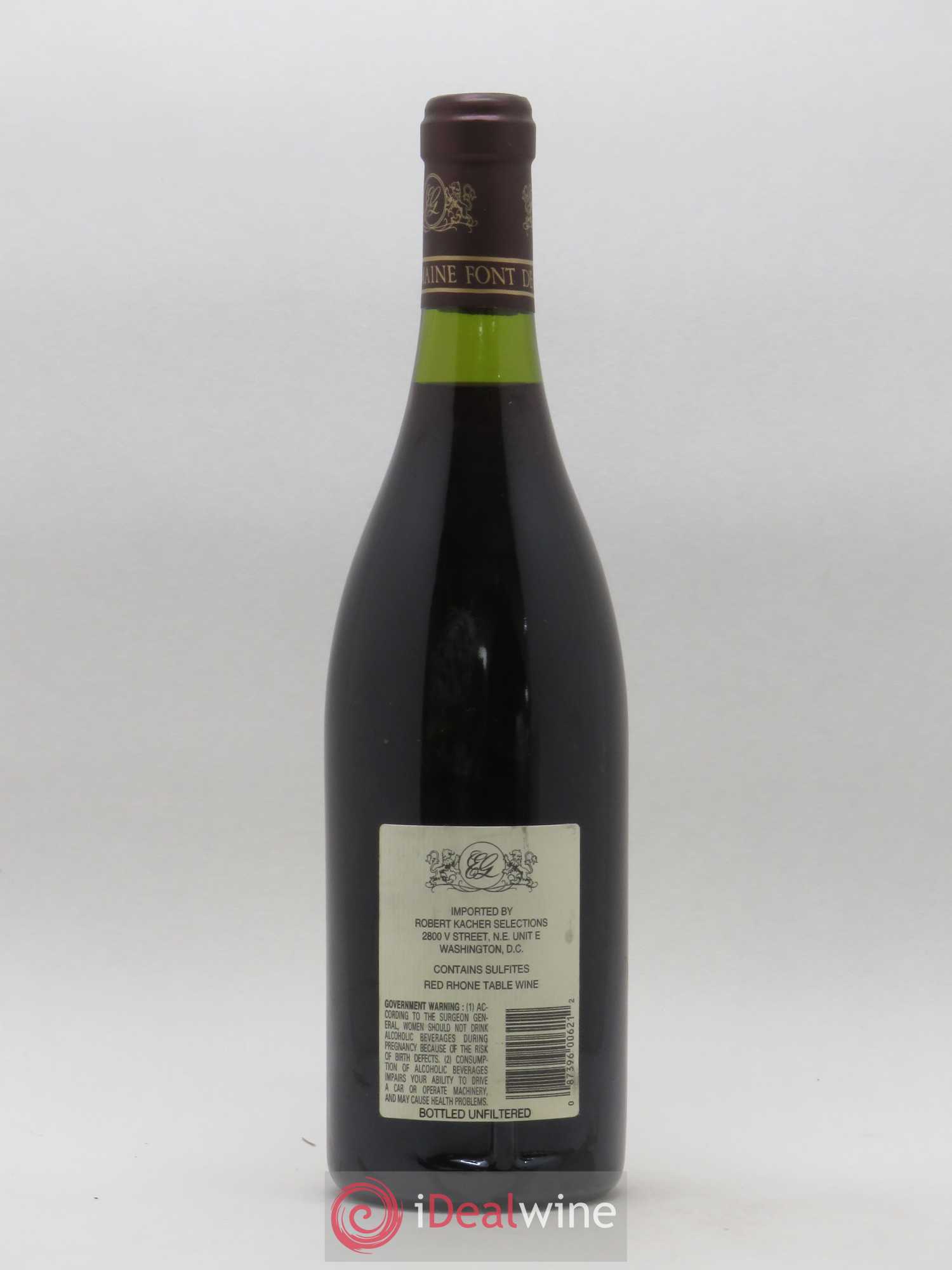 Châteauneuf-du-Pape Domaine Font de Michelle Cuvée Etienne Gonnet Famille Gonnet 1998 - Lot de 1 bouteille - 1