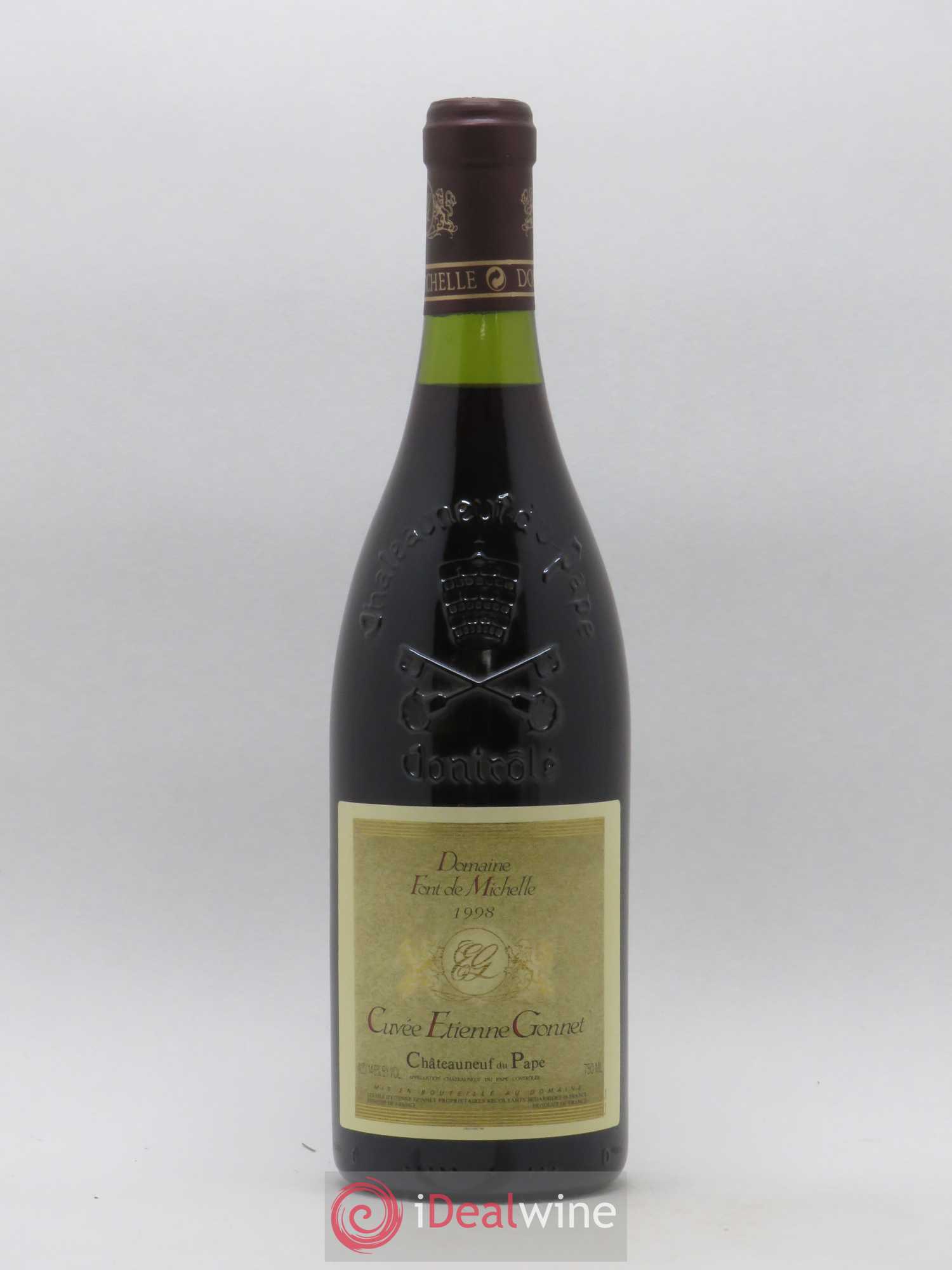 Châteauneuf-du-Pape Domaine Font de Michelle Cuvée Etienne Gonnet Famille Gonnet 1998 - Lot de 1 bouteille - 0