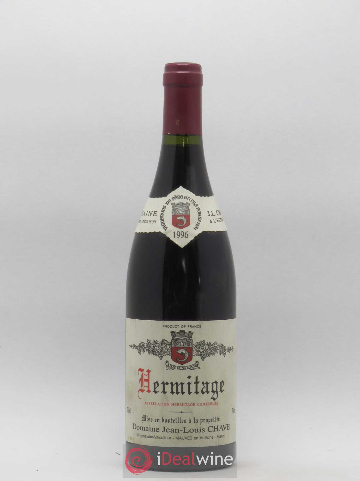 Hermitage Jean-Louis Chave 1996 - Lot de 1 bouteille - 0