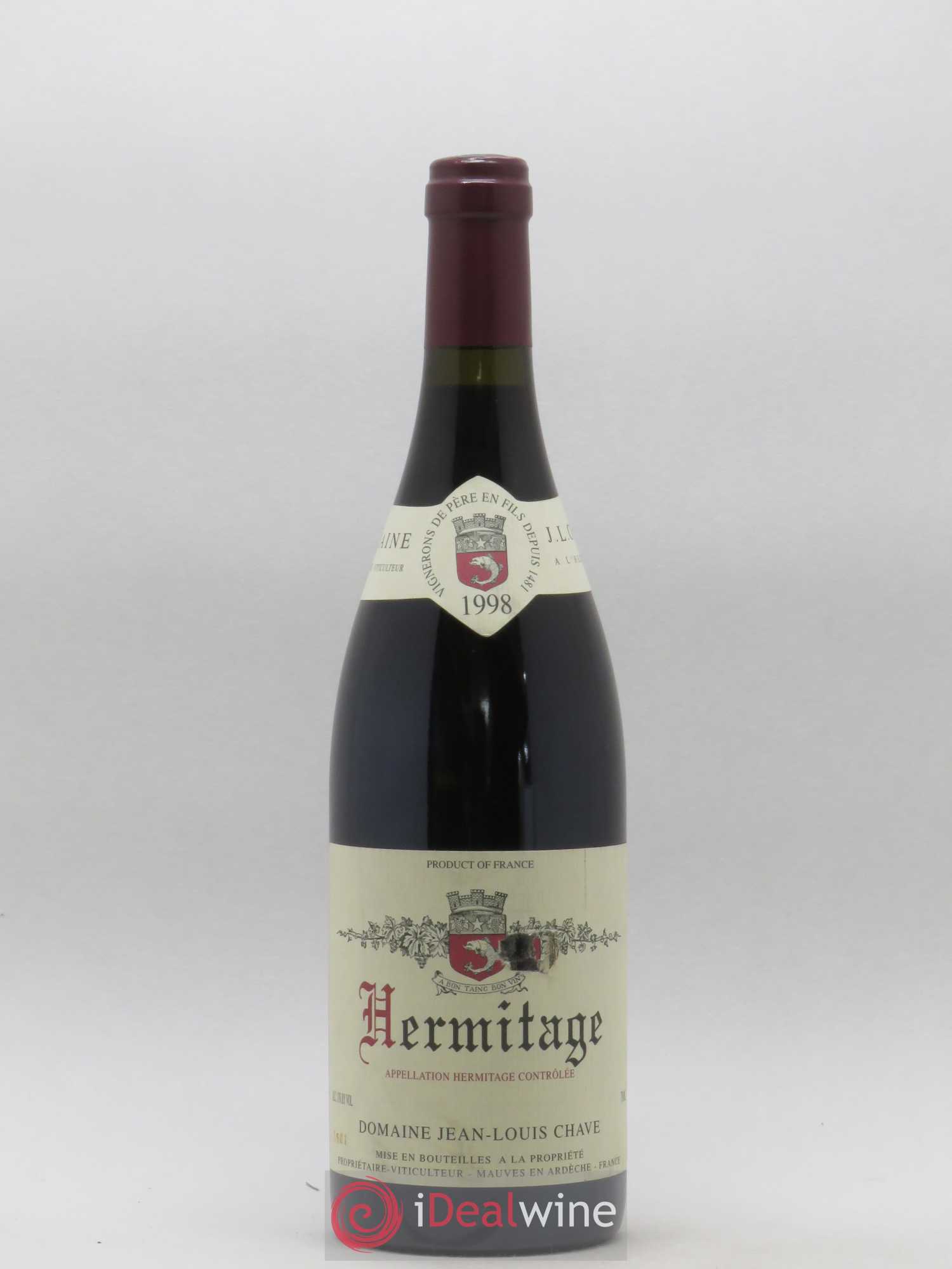 Hermitage Jean-Louis Chave 1998 - Lot de 1 bouteille - 0