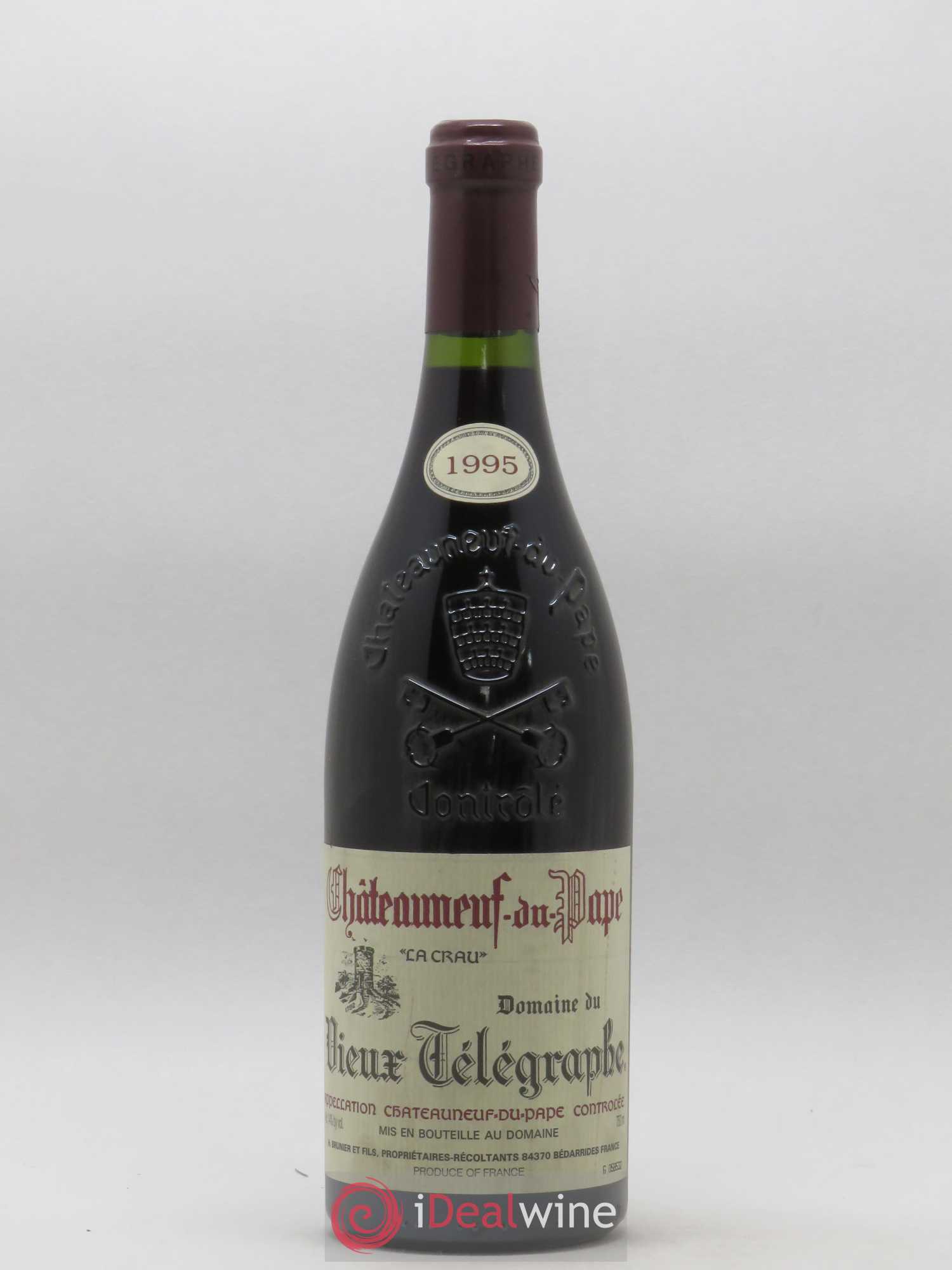 Châteauneuf-du-Pape Vieux Télégraphe (Domaine du) Vignobles Brunier 1995 - Lot de 1 bouteille - 0