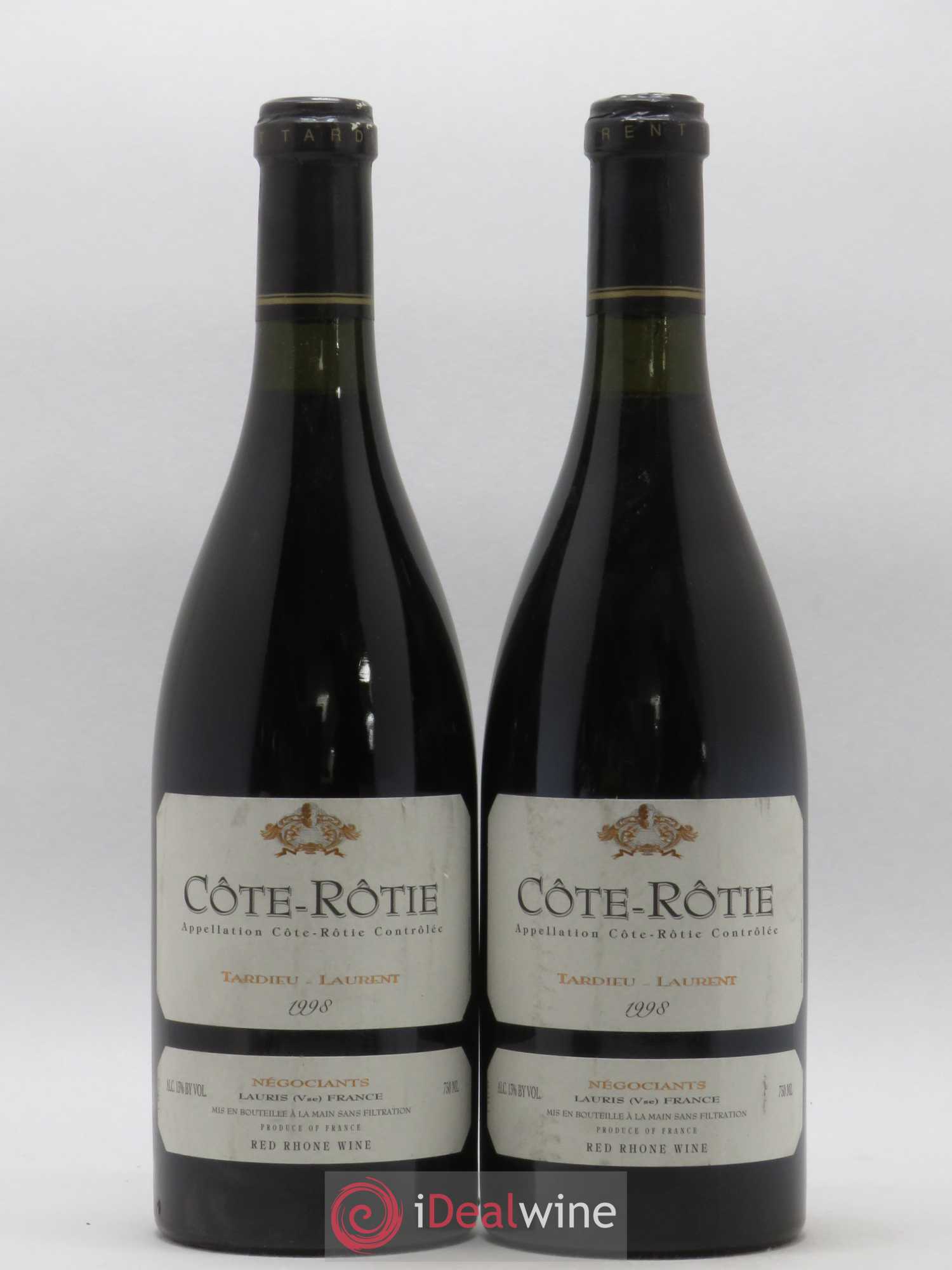 Côte-Rôtie Maison Tardieu-Laurent 1998 - Lot de 2 bouteilles - 0