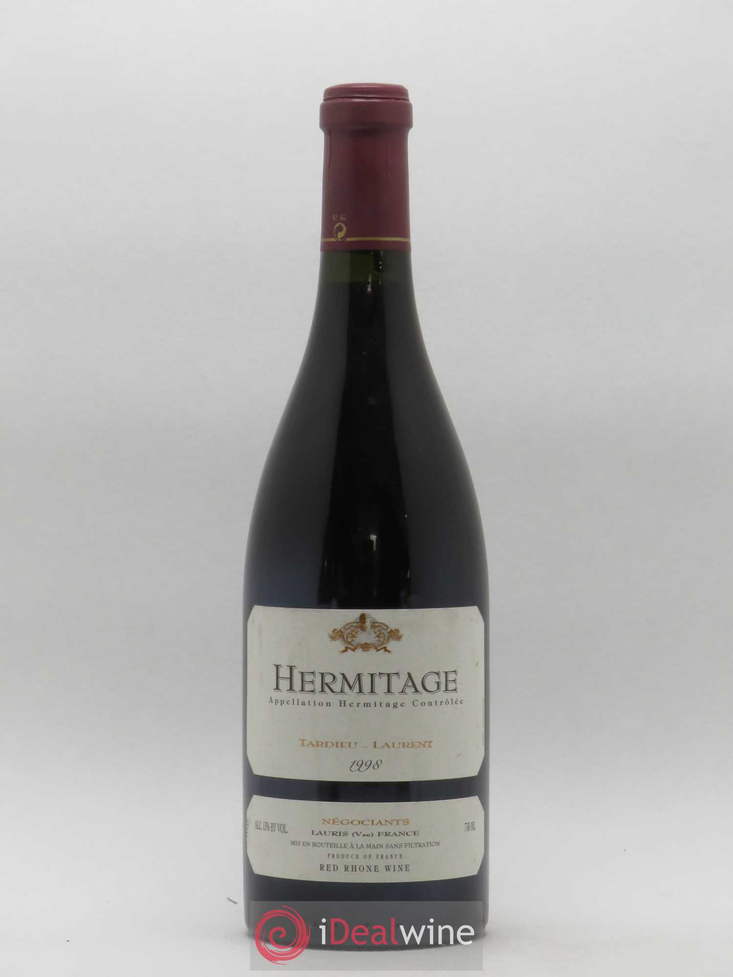 Hermitage Maison Tardieu-Laurent 1998 - Lot de 1 bouteille - 0