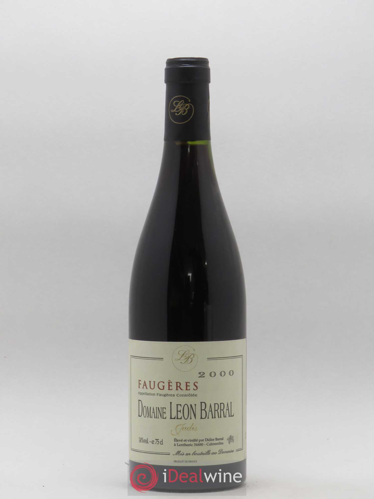 Faugères Jadis Domaine Léon Barral 2000 - Lot de 1 bouteille - 0