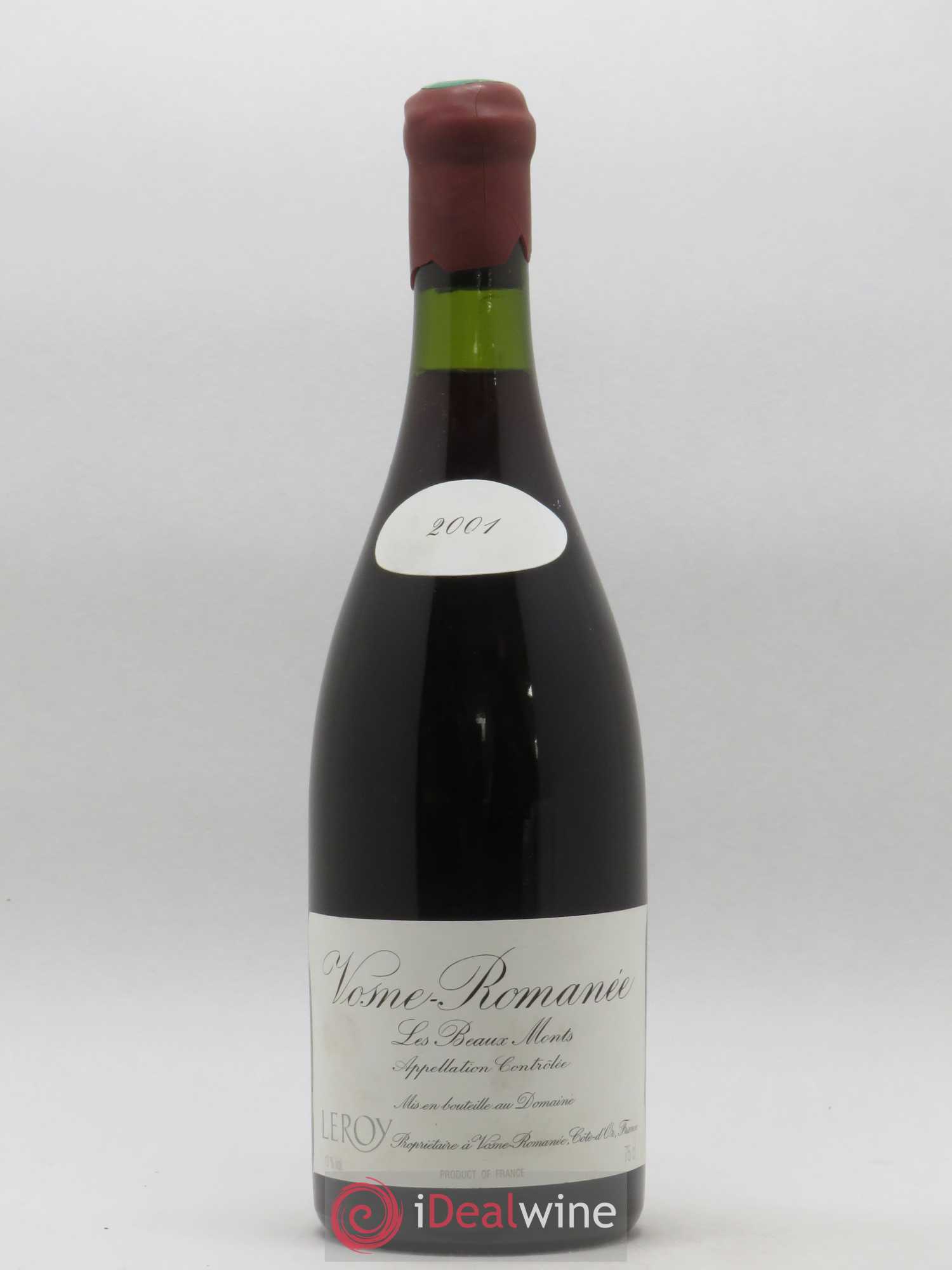Vosne-Romanée 1er Cru Les Beaux-Monts Leroy (Domaine) 2001 - Lot de 1 bouteille - 0