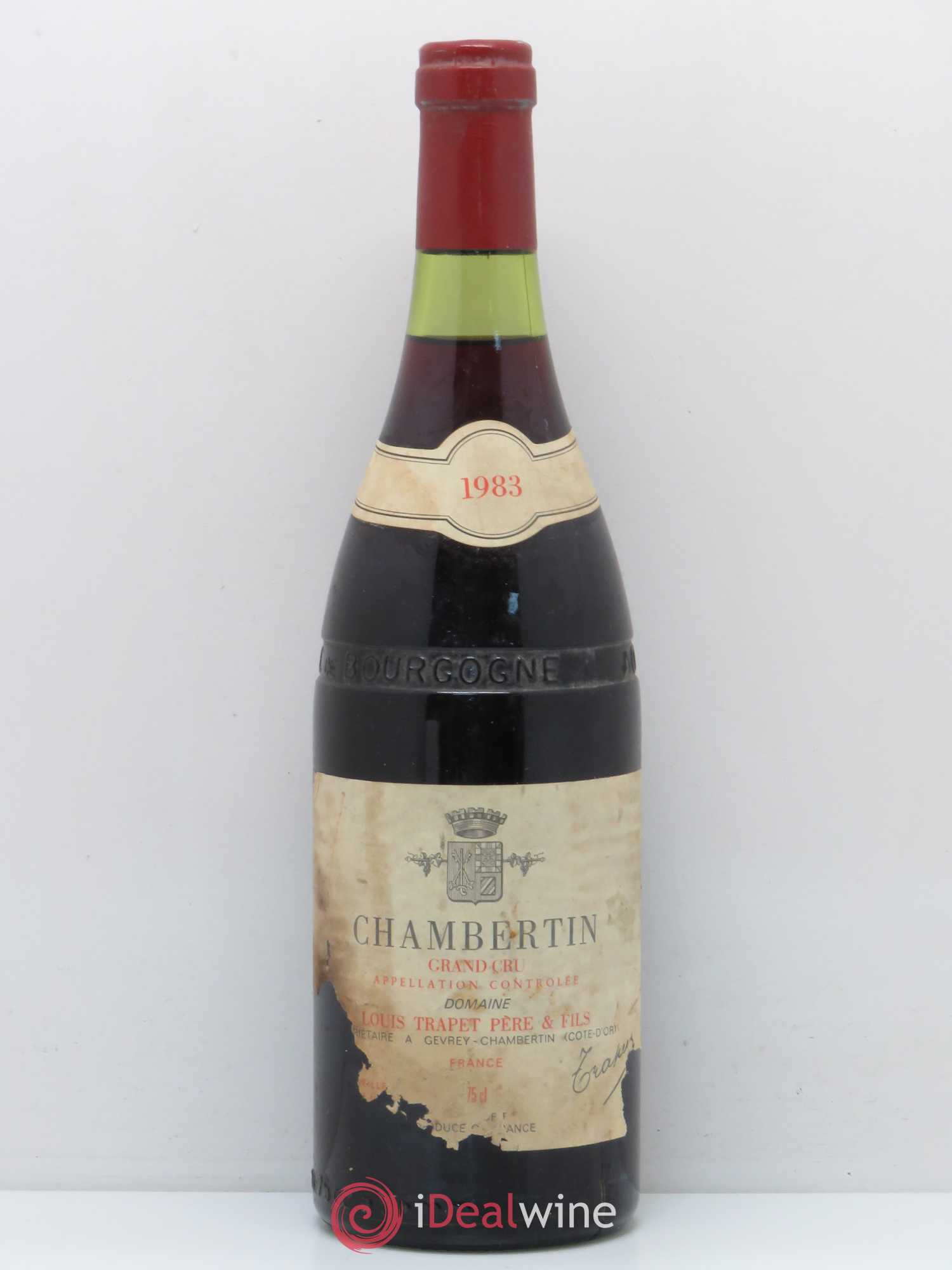 Chambertin Grand Cru Domaine Trapet 1983 - Lot de 1 bouteille - 0