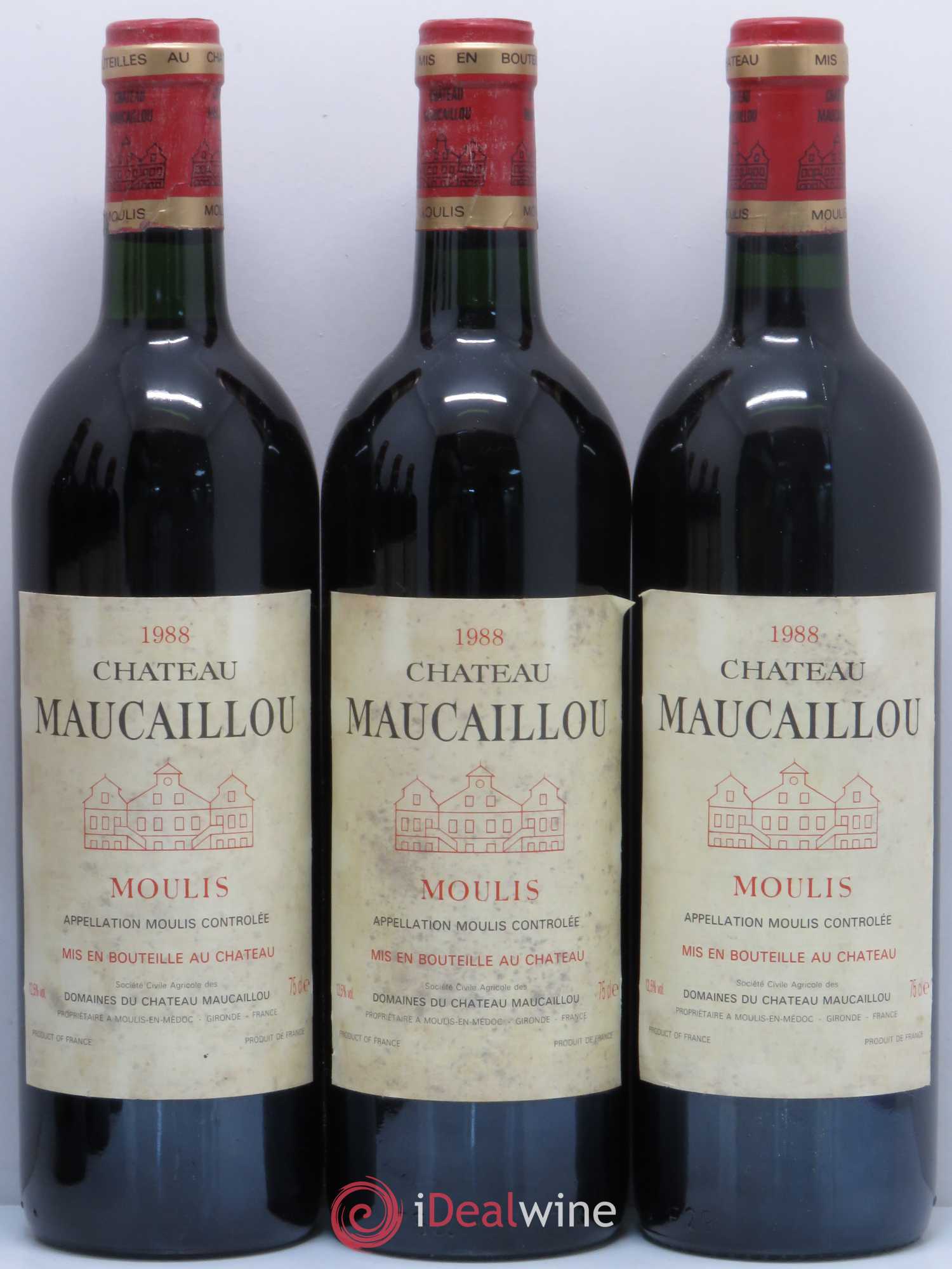 Château Maucaillou 1988 - Lot de 6 bouteilles - 1