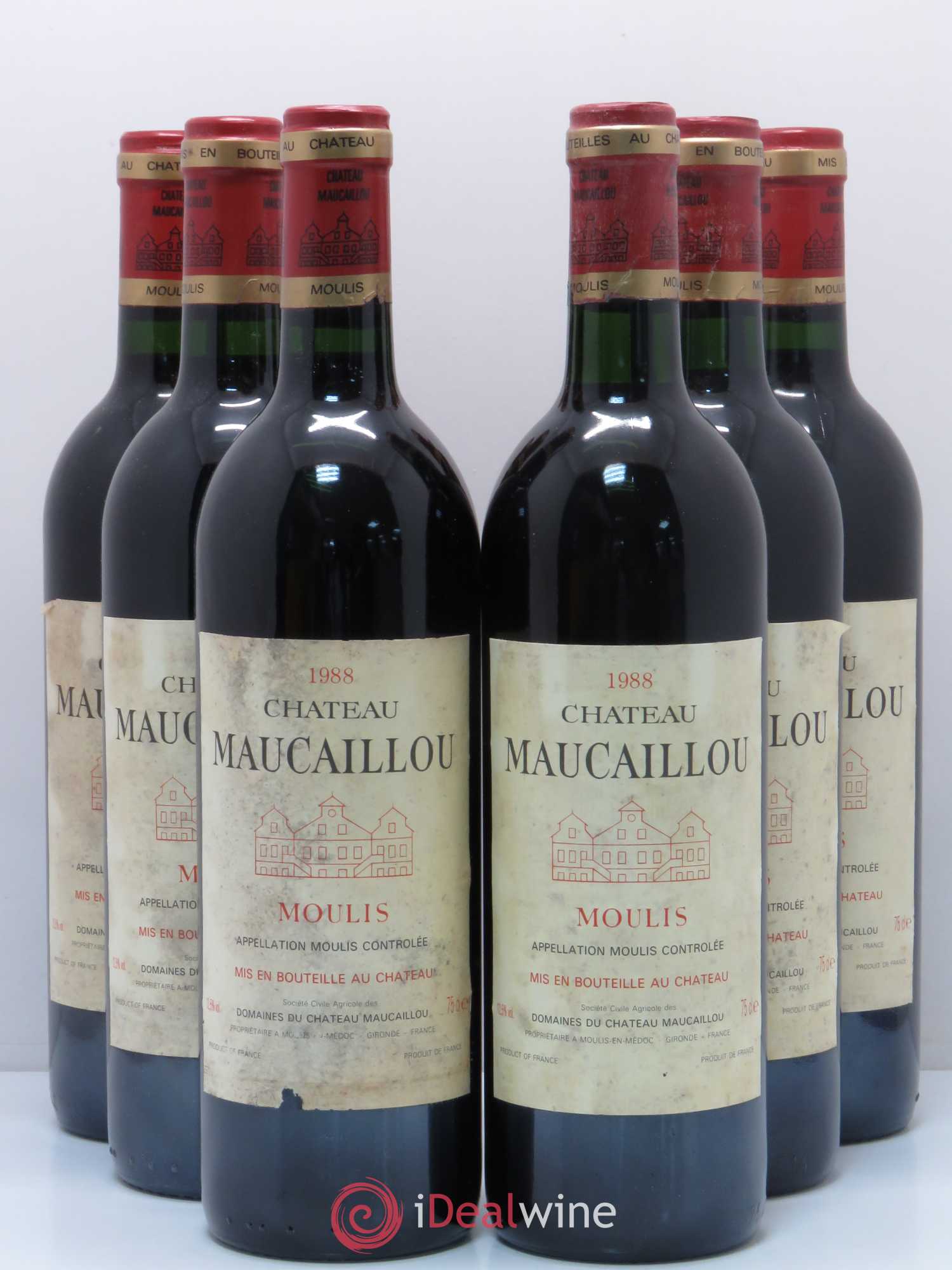 Château Maucaillou 1988 - Lot de 6 bouteilles - 0
