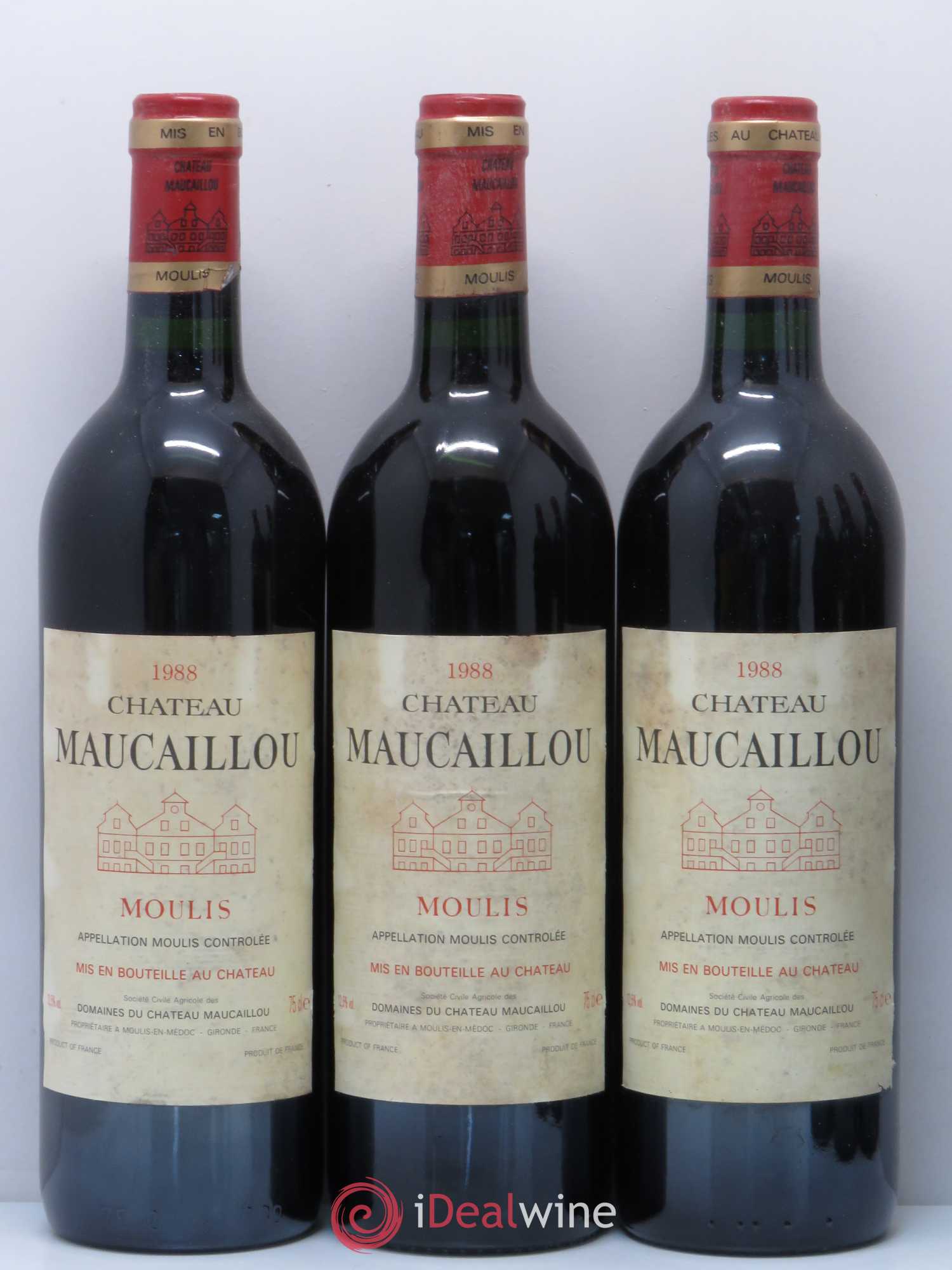 Château Maucaillou 1988 - Lot de 6 bouteilles - 1
