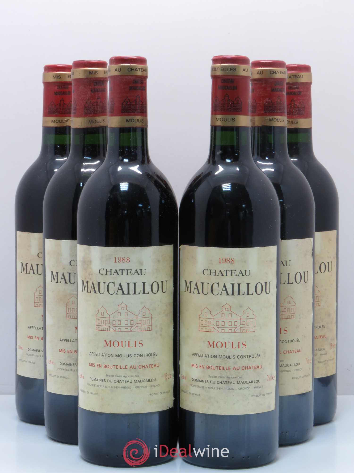 Château Maucaillou 1988 - Lot de 6 bouteilles - 0
