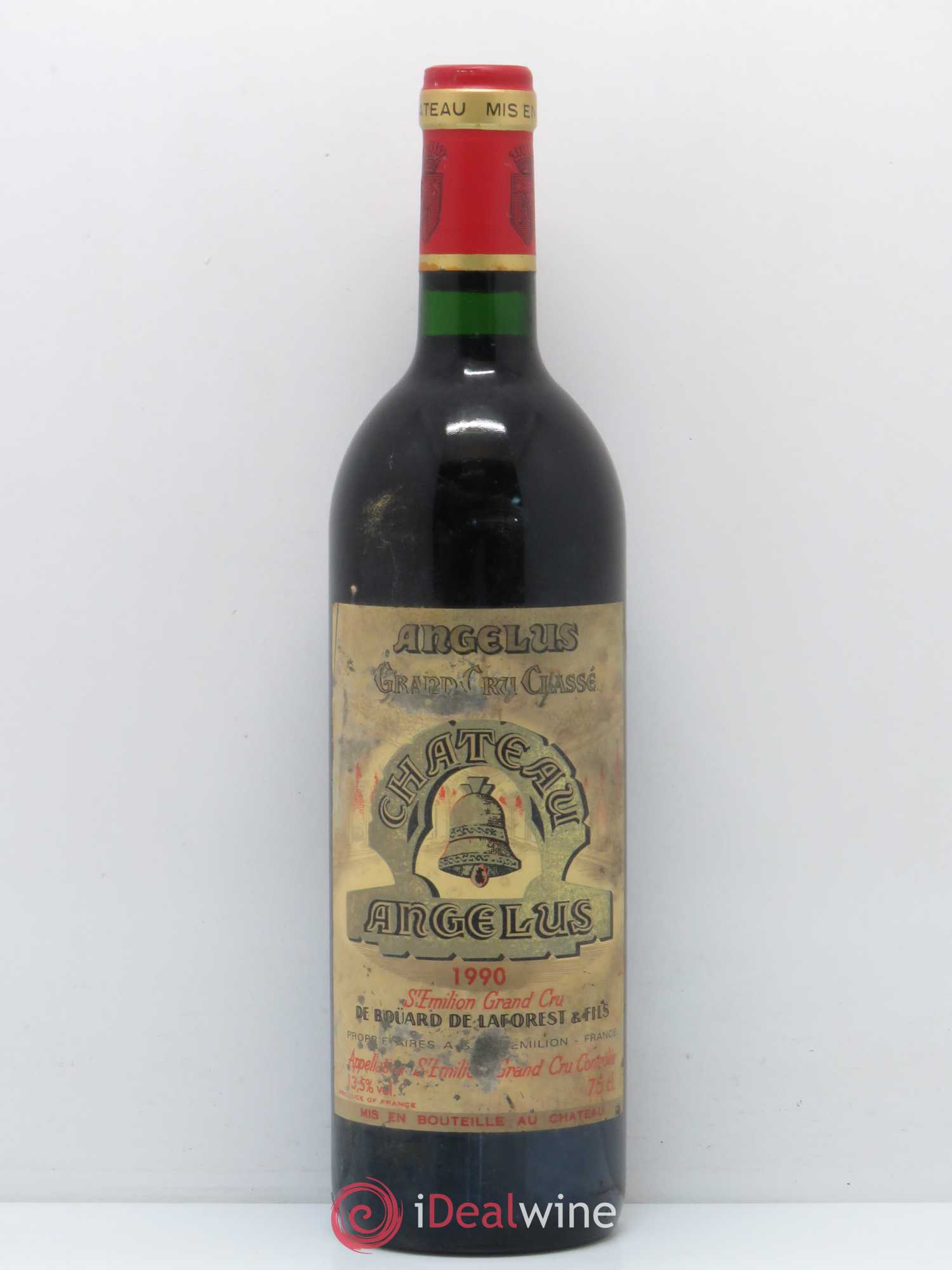Château Angélus 1er Grand Cru Classé A 1990 - Lot de 1 bouteille - 0